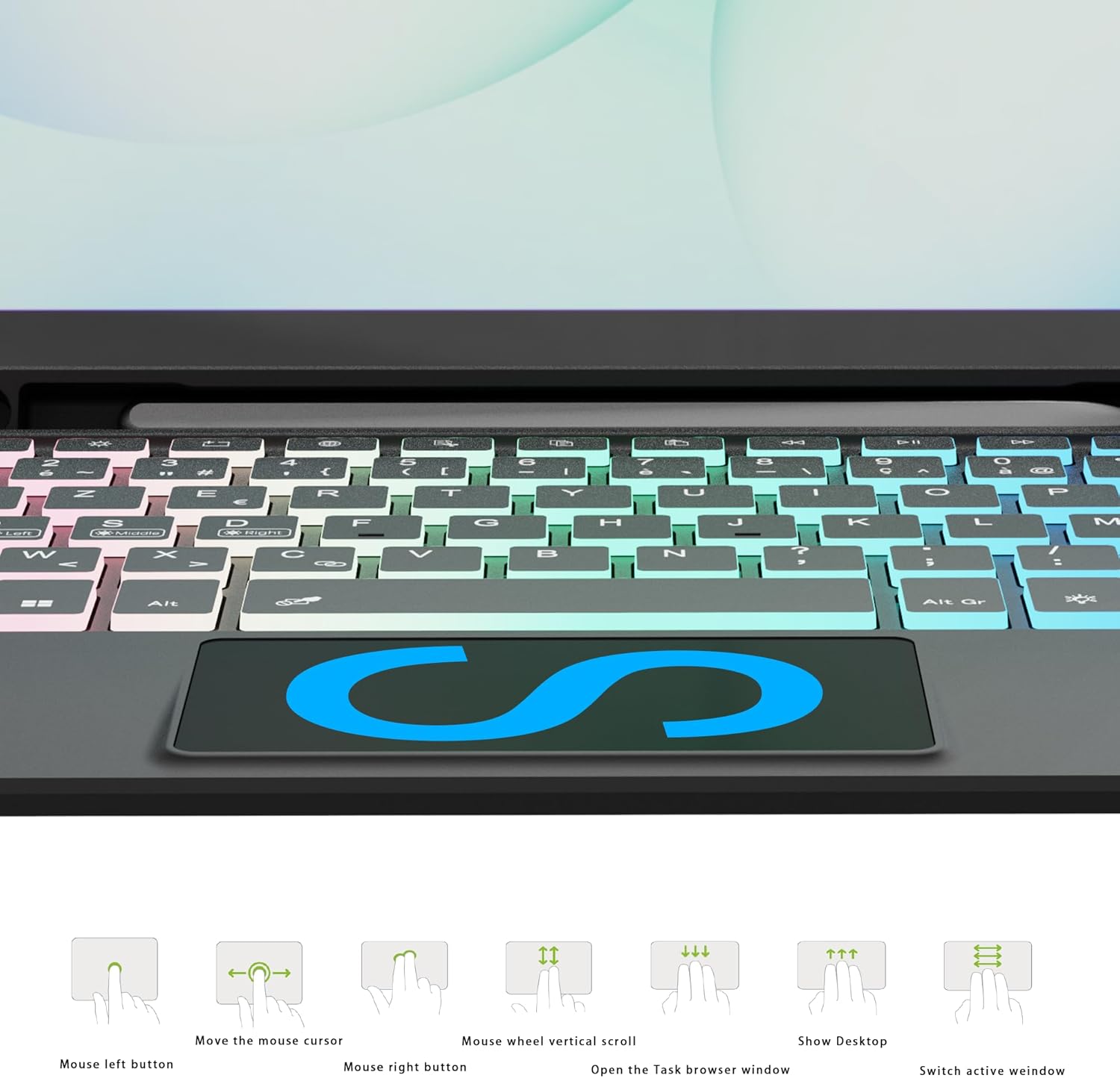 Cover Tastiera per Samsung Galaxy Tab A11 Plus/A9 Plus 11" - immagine 3