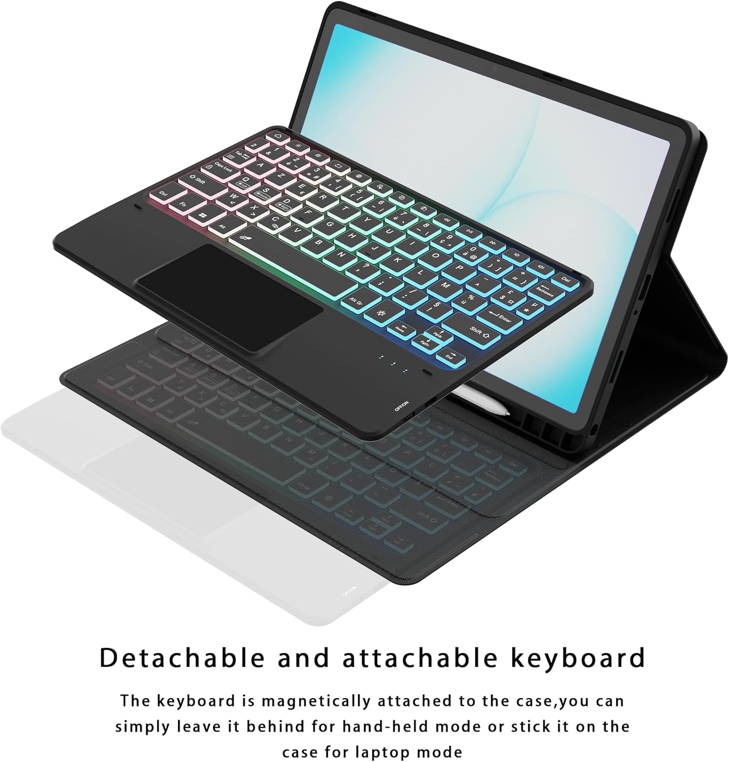 Cover Tastiera per Samsung Galaxy Tab A11 Plus/A9 Plus 11" - immagine 5