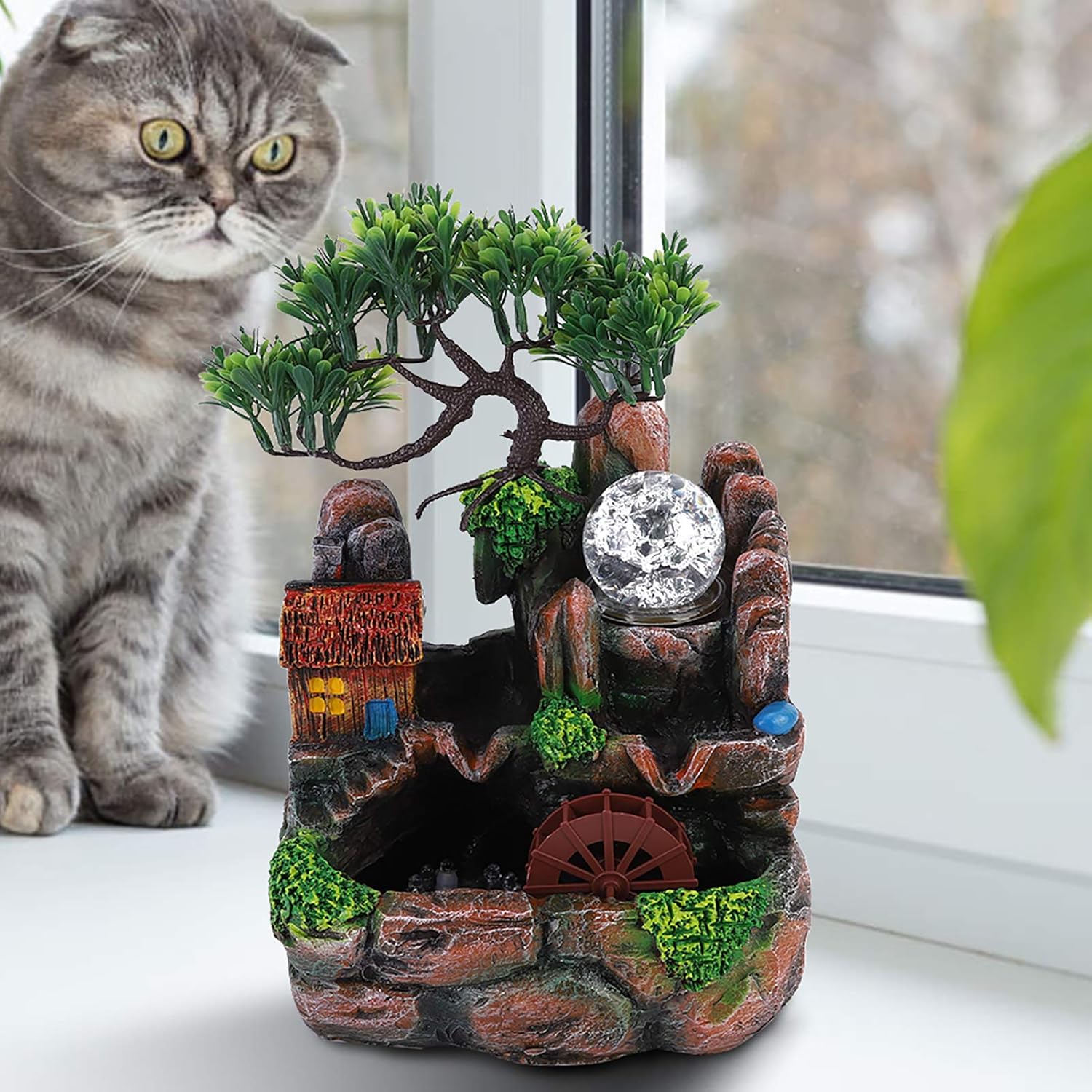 Ejoyous Fontana da Interno con Piante e Nebbia - immagine 5