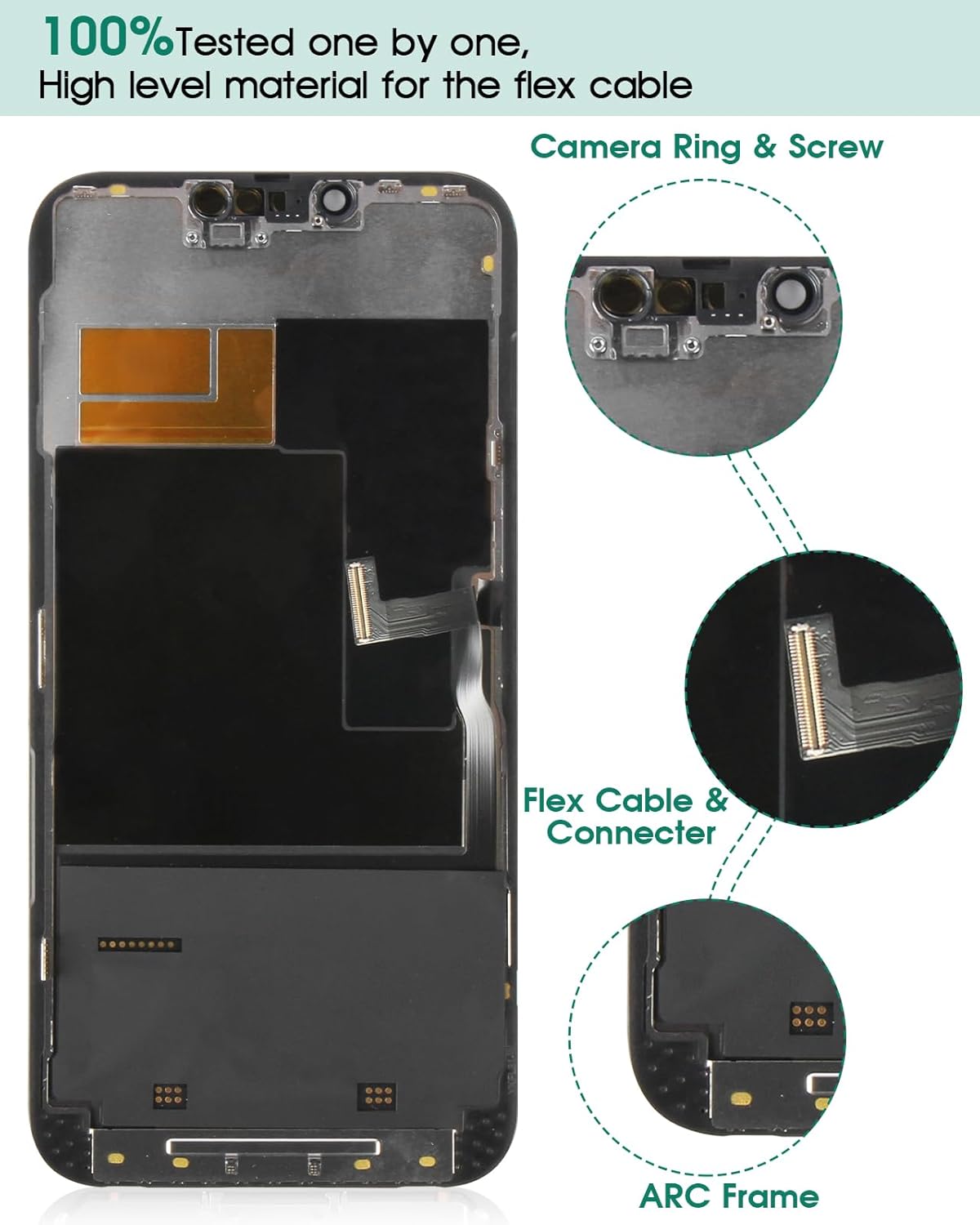 Incell - Schermo LCD di Ricambio per iPhone 13 Pro Max 6,7" - immagine 6