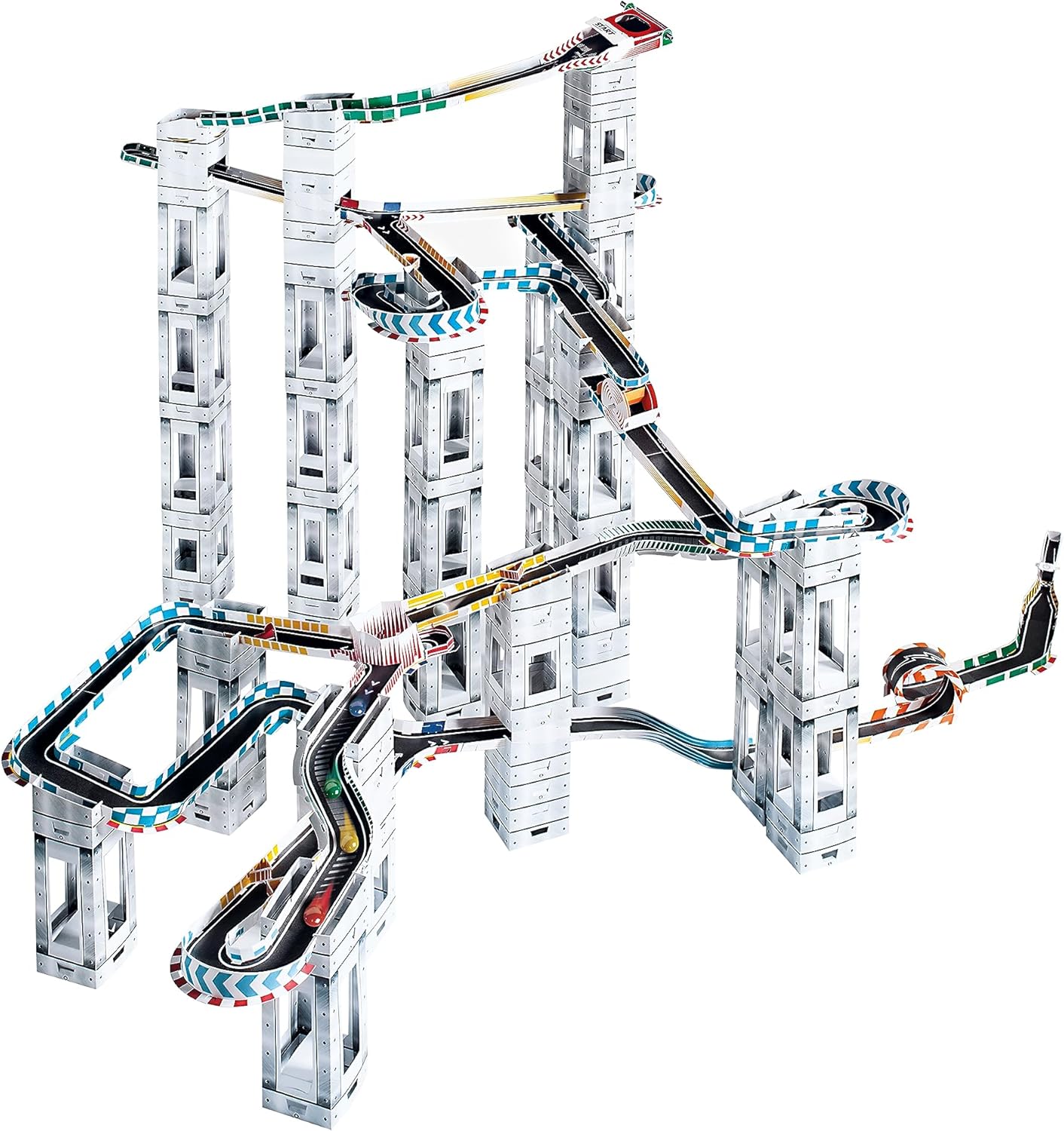 University Games Marble RaceTrax Game - 114 pezzi Marmo Race Track - immagine 2