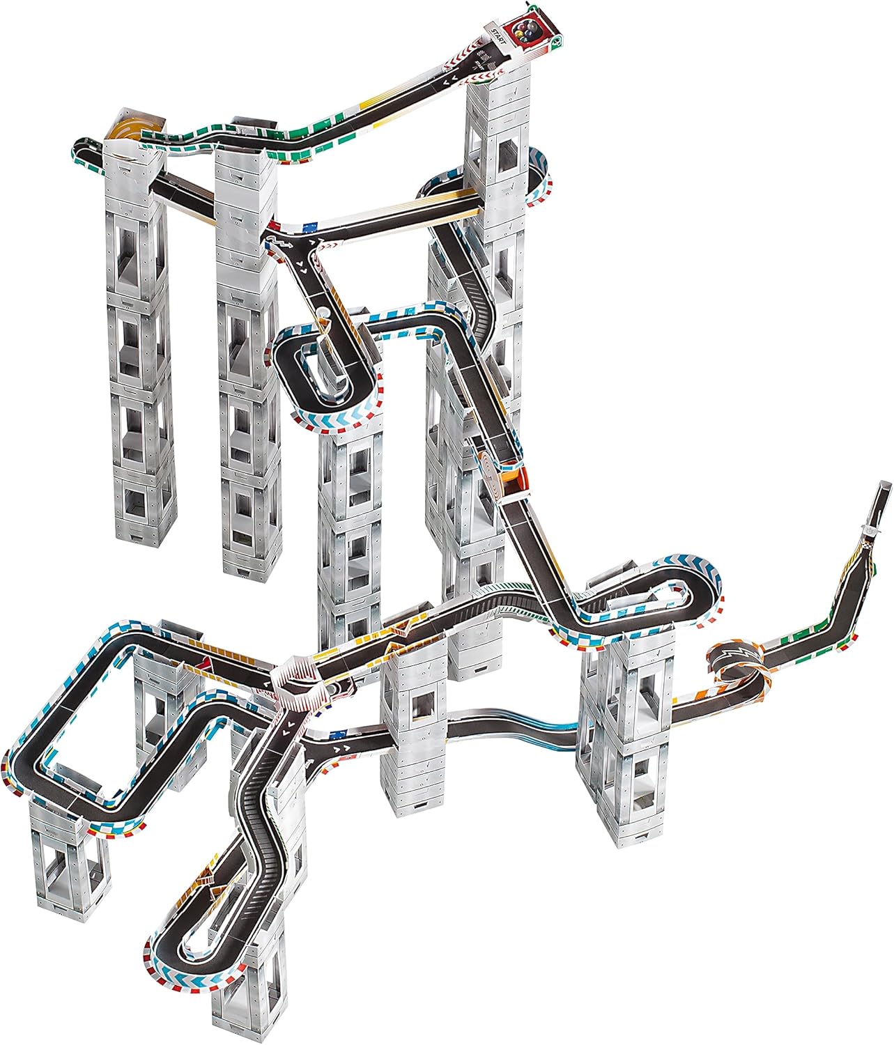 University Games Marble RaceTrax Game - 114 pezzi Marmo Race Track - immagine 3