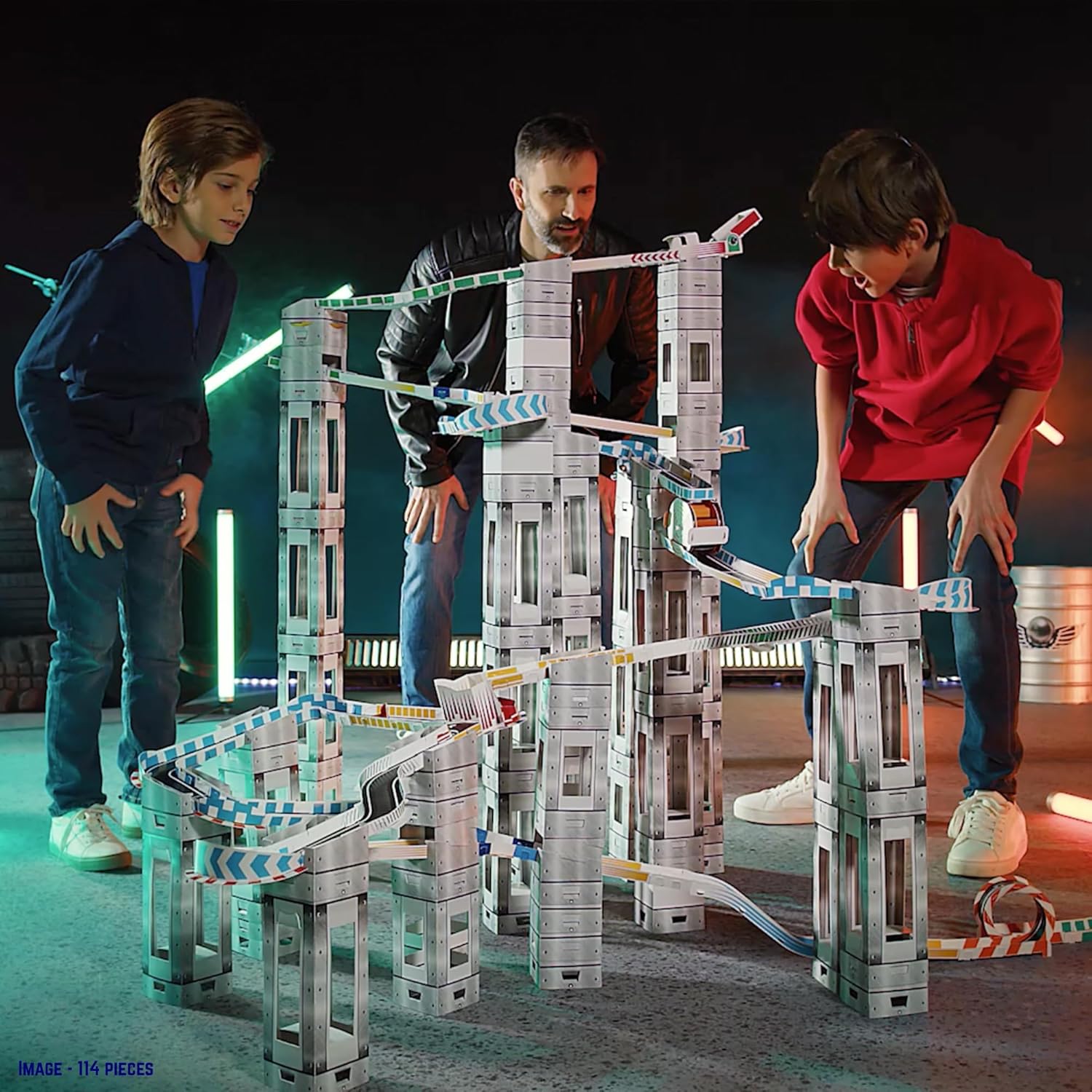 University Games Marble RaceTrax Game - 114 pezzi Marmo Race Track - immagine 6