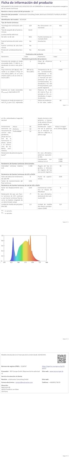 Gy Lampadina LED GU10 4.5W, Bianco Neutro, 12 Pezzi - immagine 11