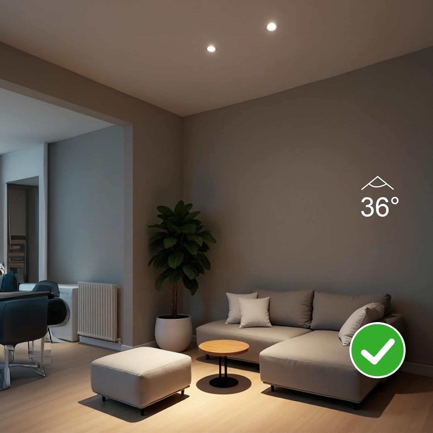 Gy Lampadina LED GU10 4.5W, Bianco Neutro, 12 Pezzi - immagine 5