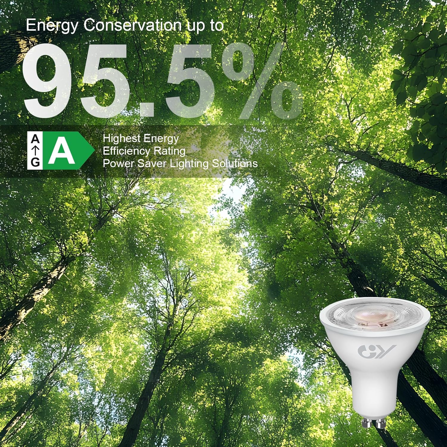 Gy Lampadina LED GU10 4.5W, Bianco Neutro, 12 Pezzi - immagine 8