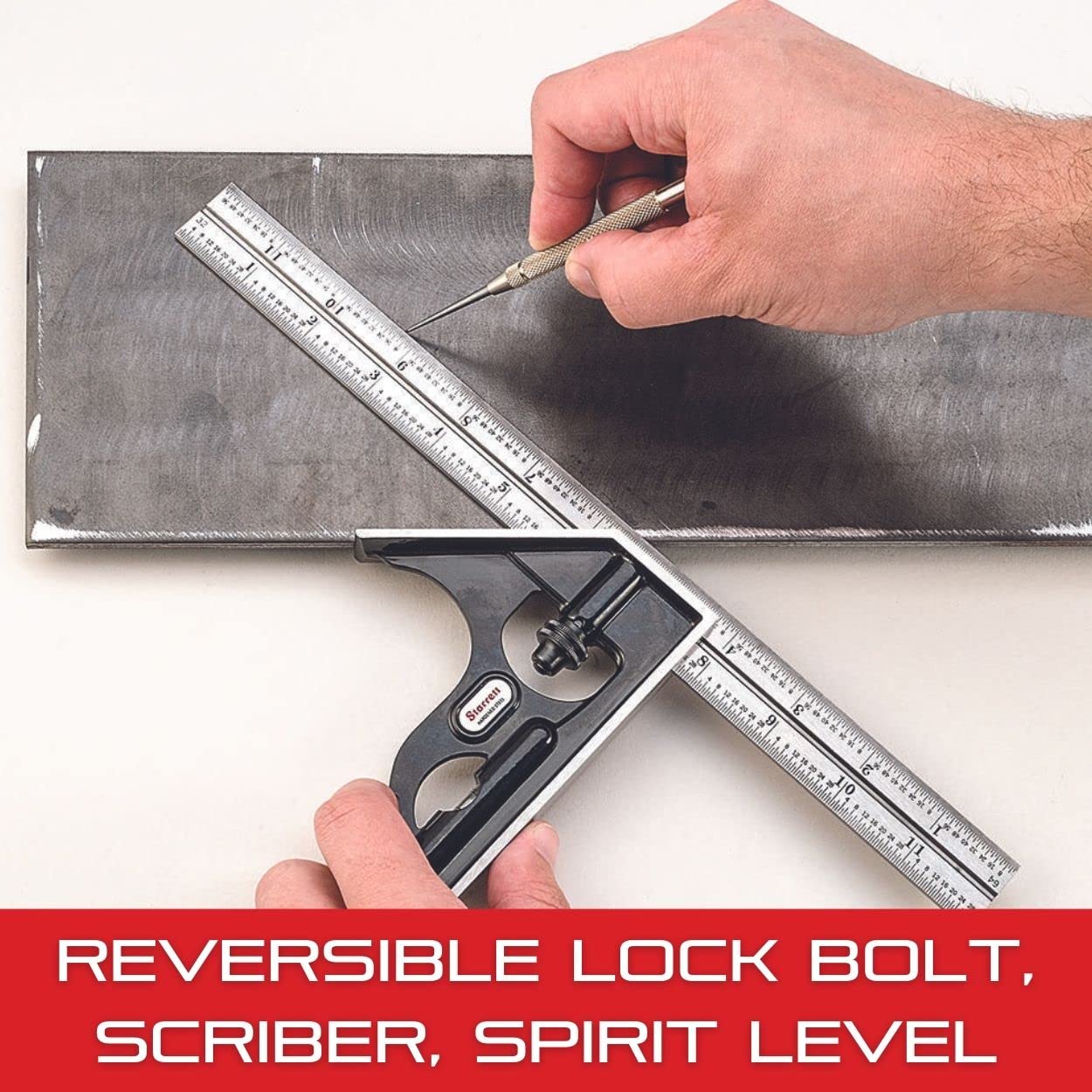 Starrett Squadra Combinata con Elemento Angolare 300mm - immagine 6