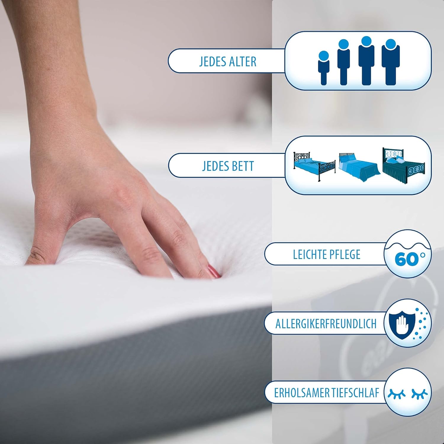 Genius Eazzzy Topper Classic 160x200cm H7 - immagine 3