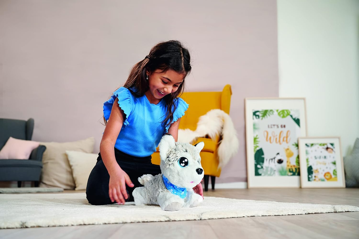 SIMBA ChiChi Love Husky - Peluche Interattivo 30 cm - immagine 6