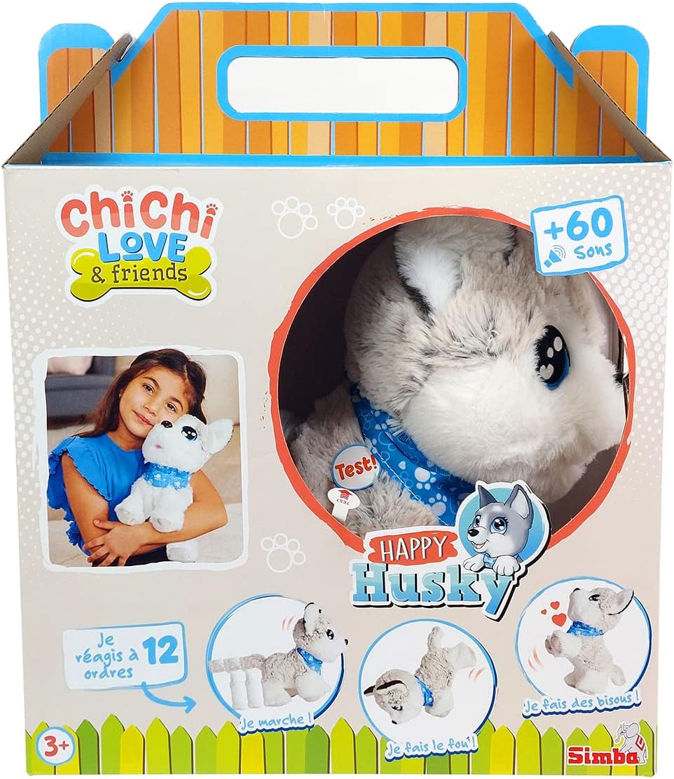 SIMBA ChiChi Love Husky - Peluche Interattivo 30 cm - immagine 7
