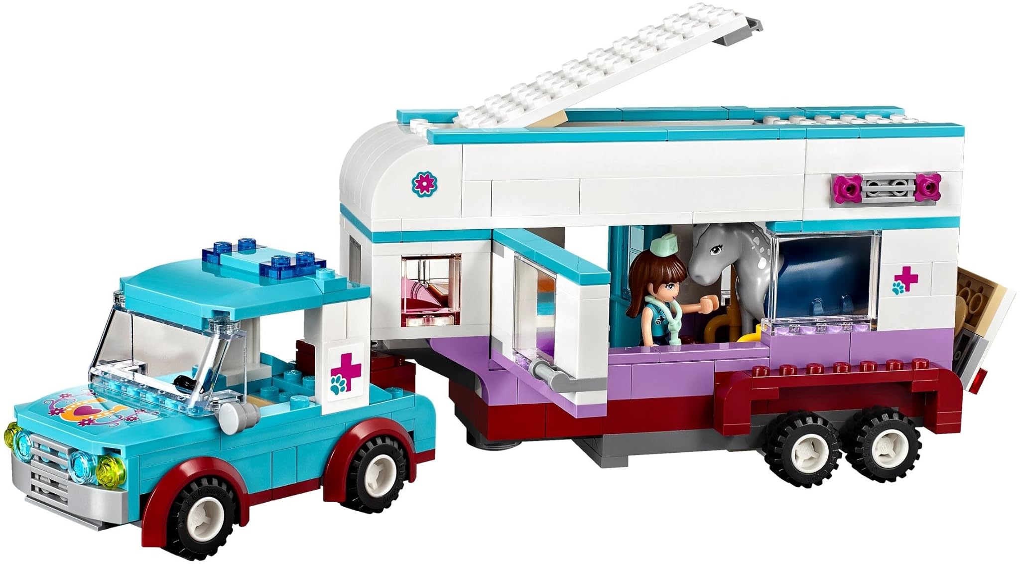 LEGO Friends 41125 - Gioco Rimorchio Veterinario dei Cavalli