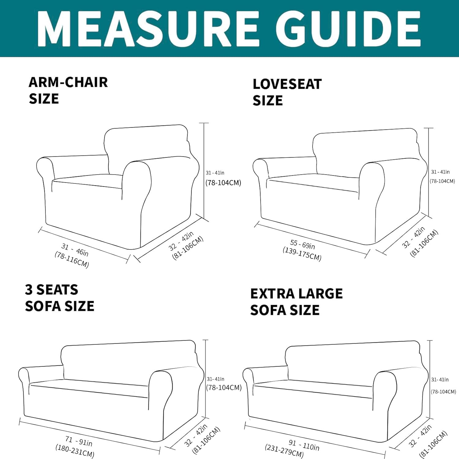 XINEAGE Copridivano 2 Posti in Velluto, Blu Pavone - immagine 5