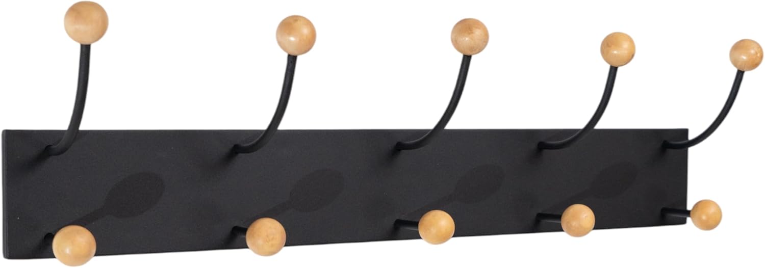 PERCHA PARED MADERA PINO/METAL