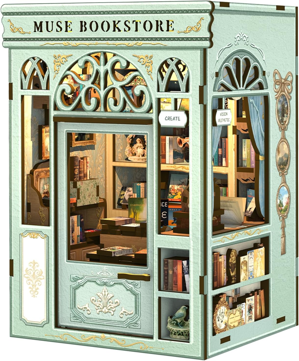 CUTEBEE Book Nook Kit - Miniature da Costruire in Legno - immagine 1