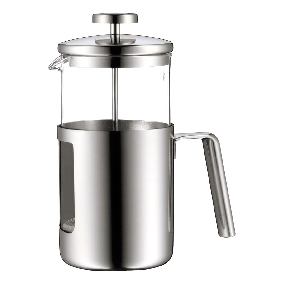 WMF Kult Coffeepress 1 l, French Press, caffettiera per 6 Tazze, Vetro, Acciaio Inox Cromargan opacizzato, Lavabile in lavastoviglie