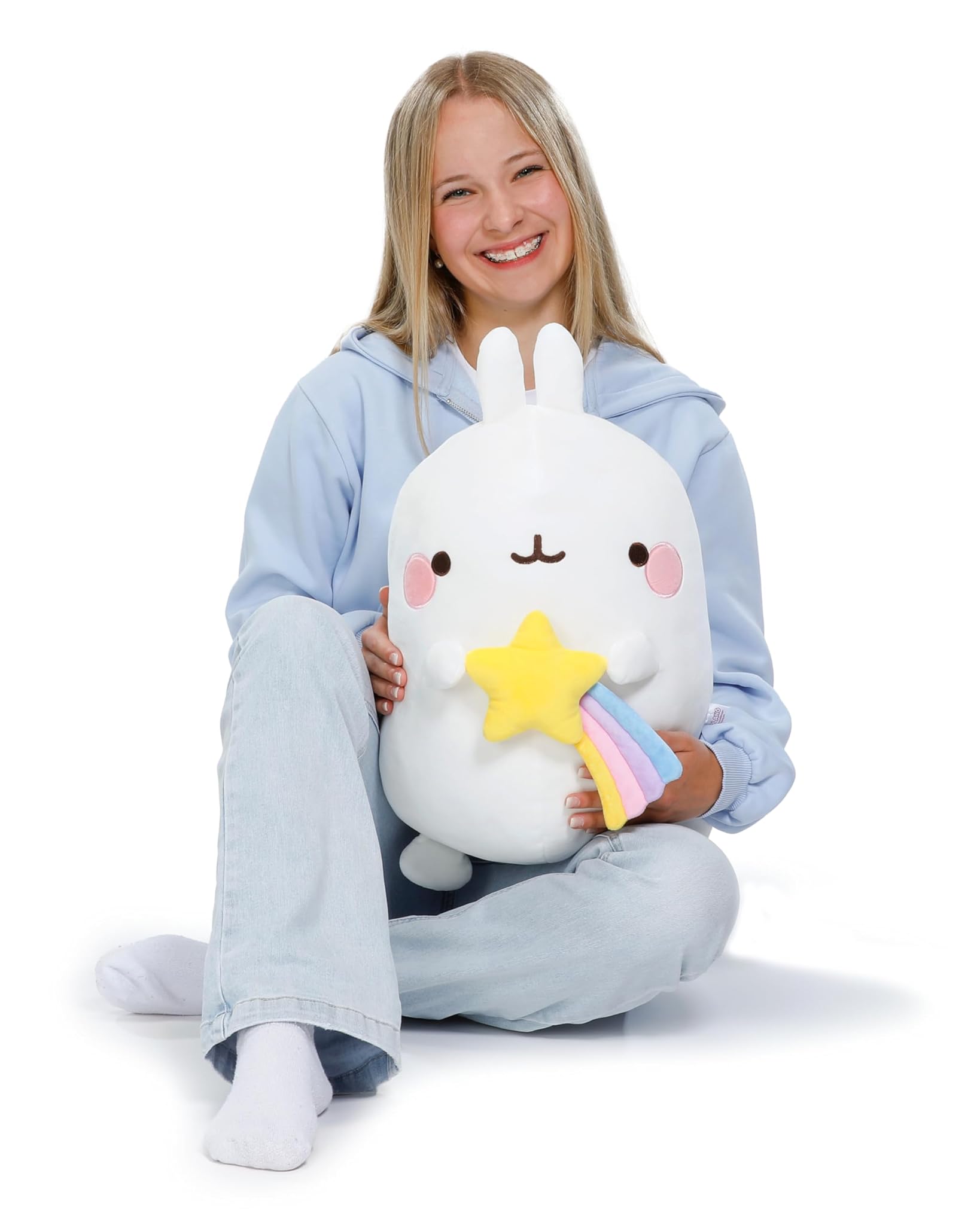 NICI Peluche MOLANG con Stella cadente 48 cm - Bianco