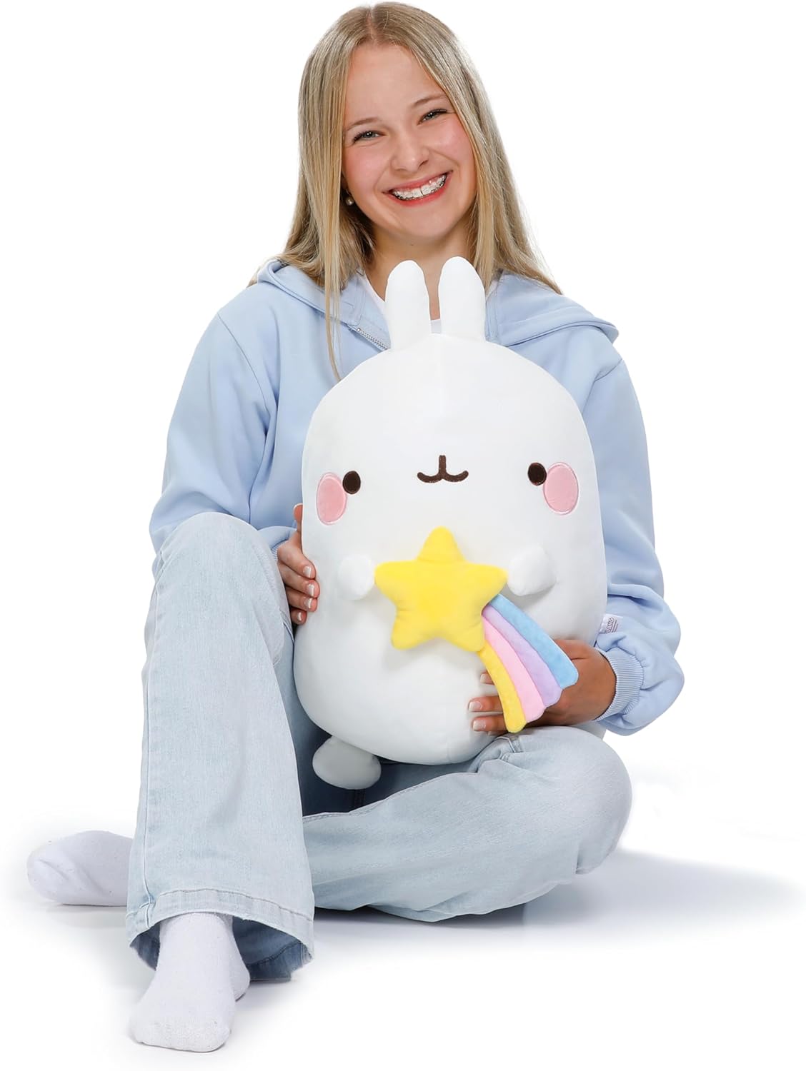 NICI Peluche MOLANG con Stella cadente 48 cm - Bianco - immagine 1