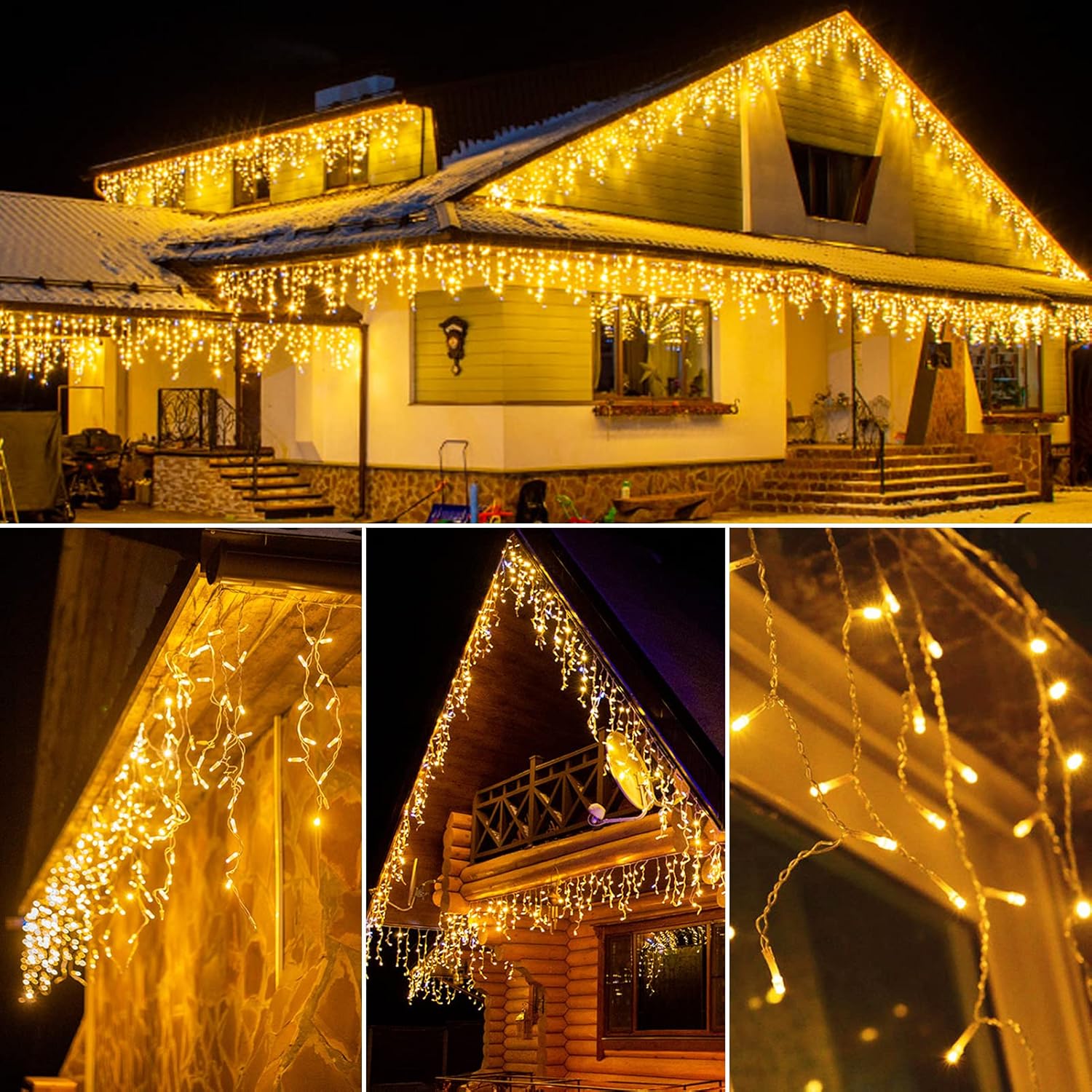 Wowdsgn Catena Luminosa LED Esterni 5m 220 LED, Bianco Caldo - immagine 6