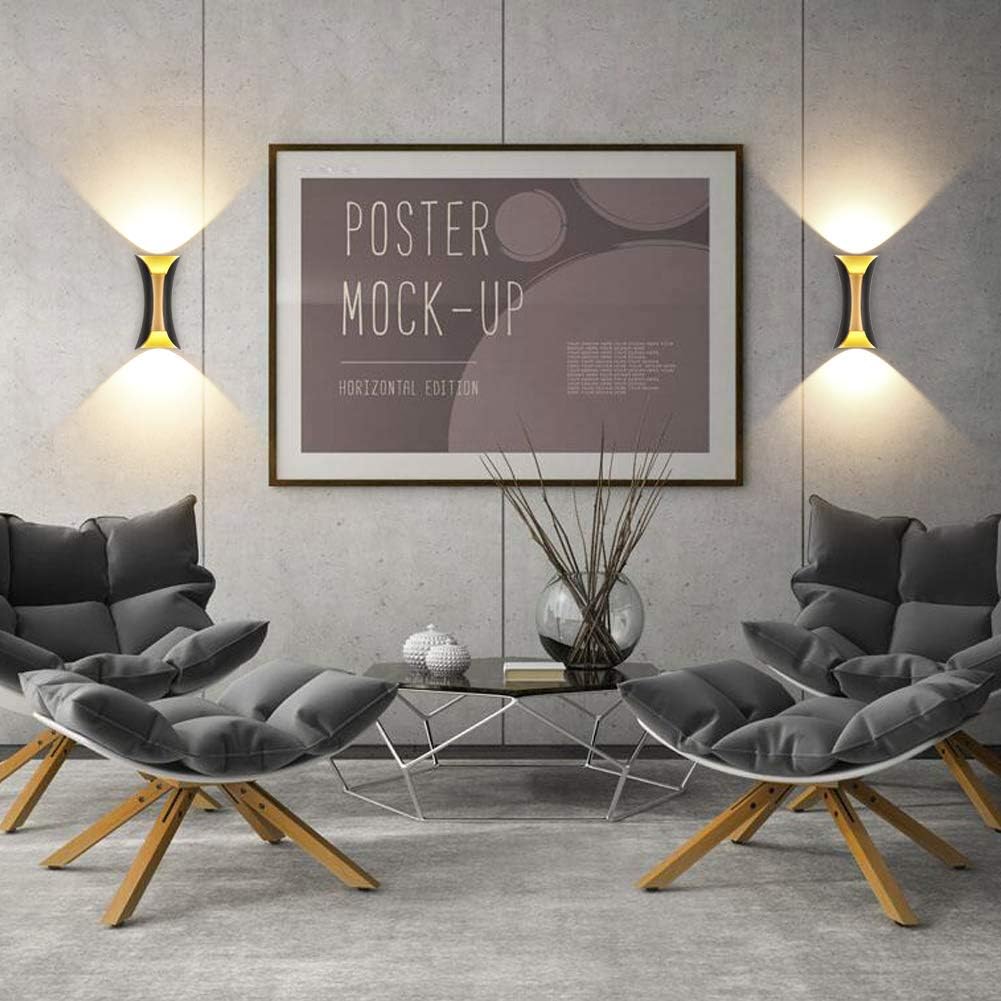 Klighten Applique da Parete LED 10W 2 Pezzi, Nero - immagine 6