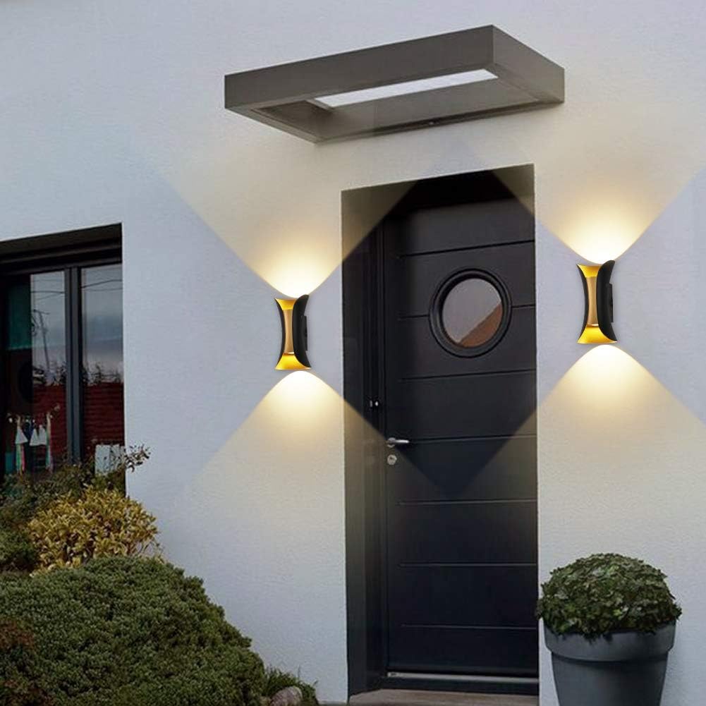 Klighten Applique da Parete LED 10W 2 Pezzi, Nero - immagine 7