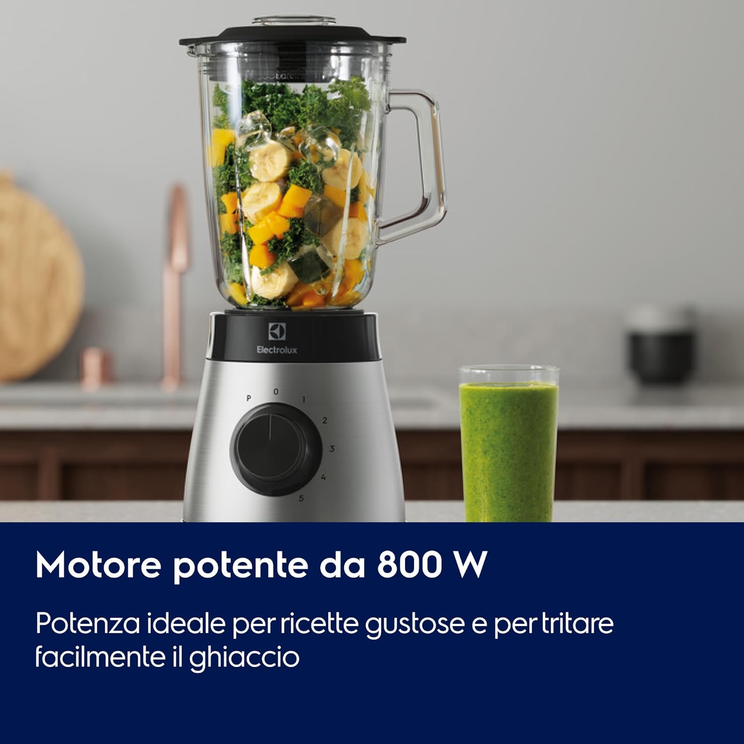 Electrolux E4TB1-6ST Frullatore 800W con Lame TruFlow - immagine 3