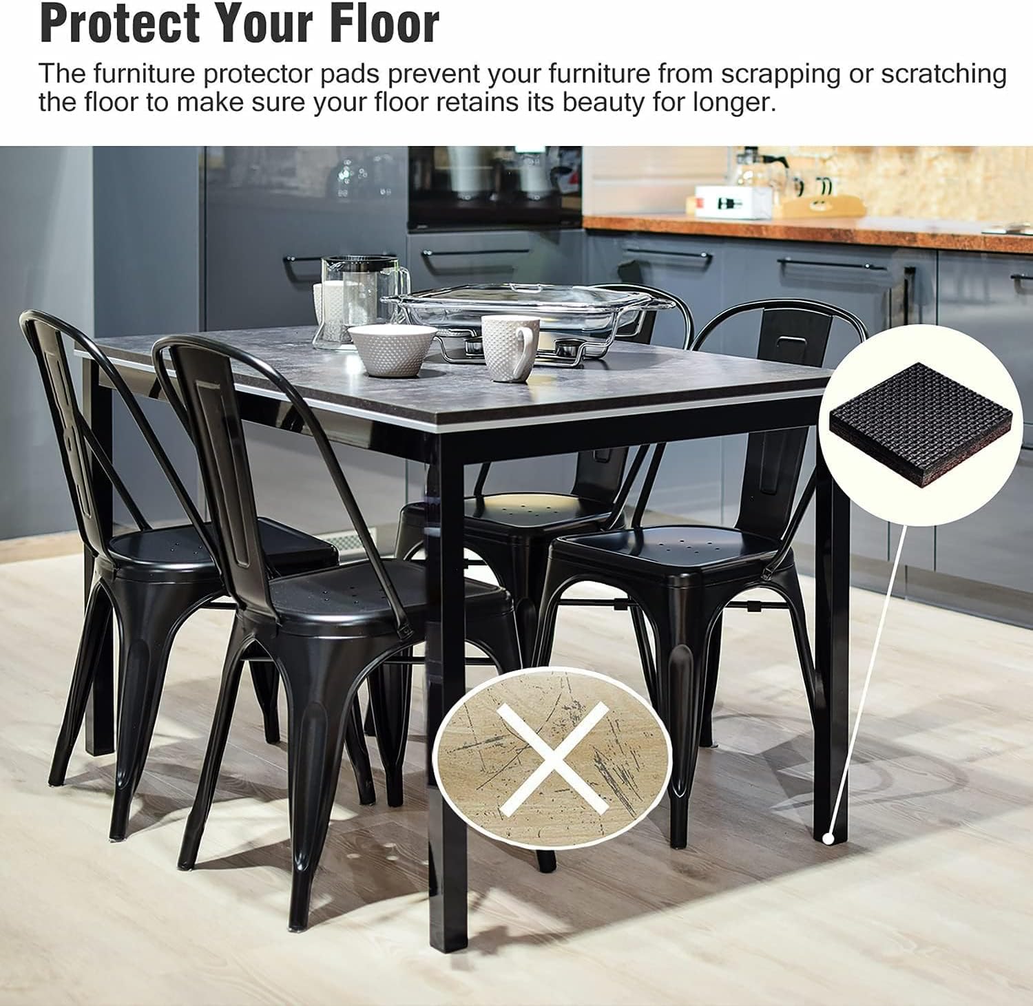 Bufferabc Piedini Antiscivolo Gomma 12pz 50mm - immagine 3