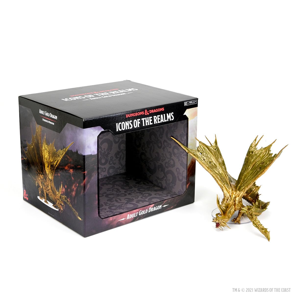 WizKids D & D Pictogramma van de rijken: volwassen gouden draak premium figuur