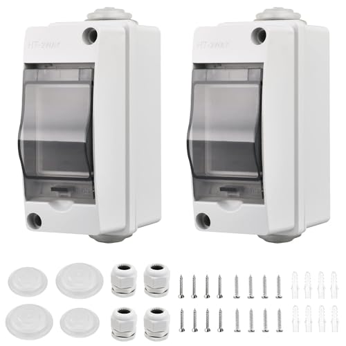 2 Pezzi Quadro Elettrico Esterno Piccolo 2 Moduli