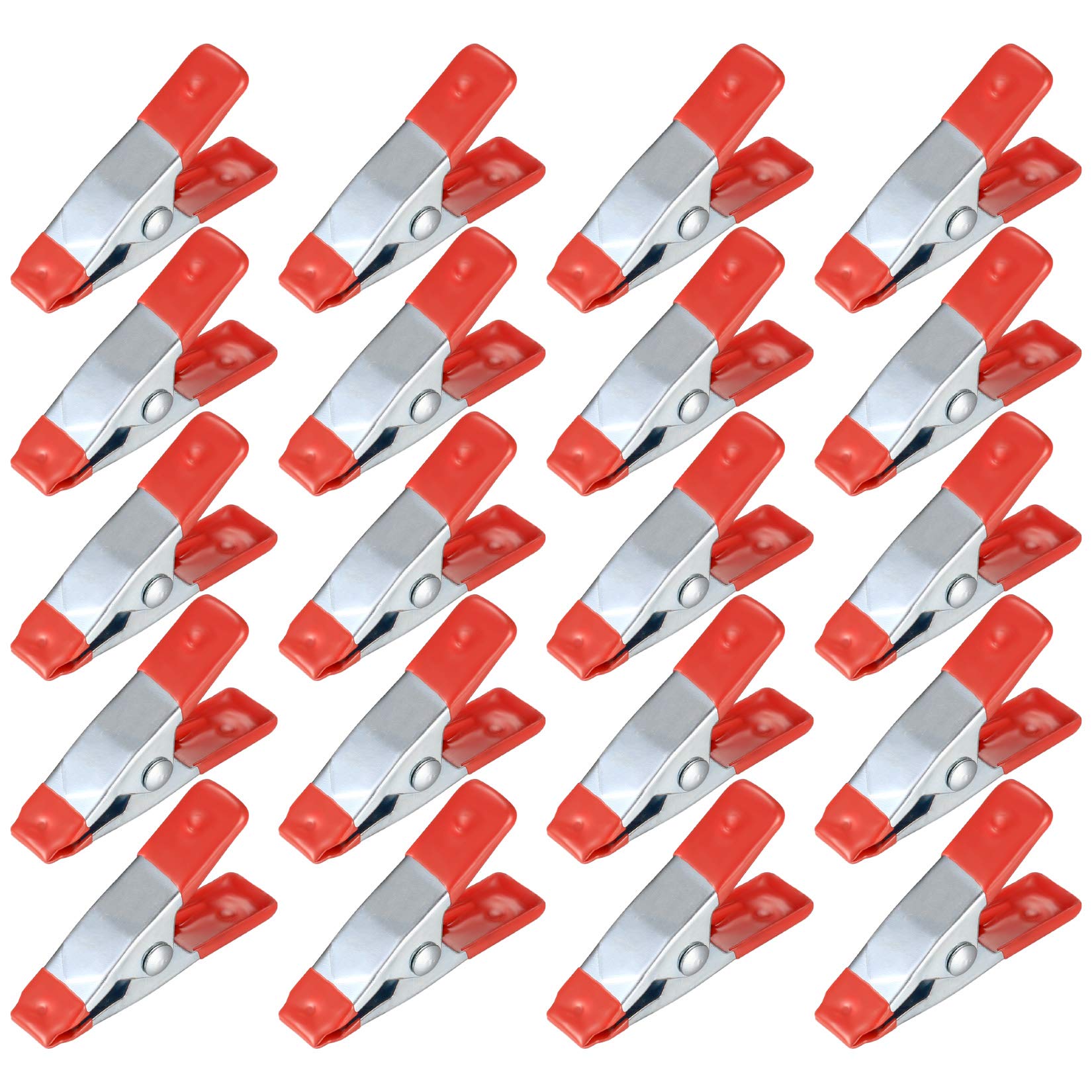 Morsetti a Molla in Metallo - 20 Pezzi/2 Pollici