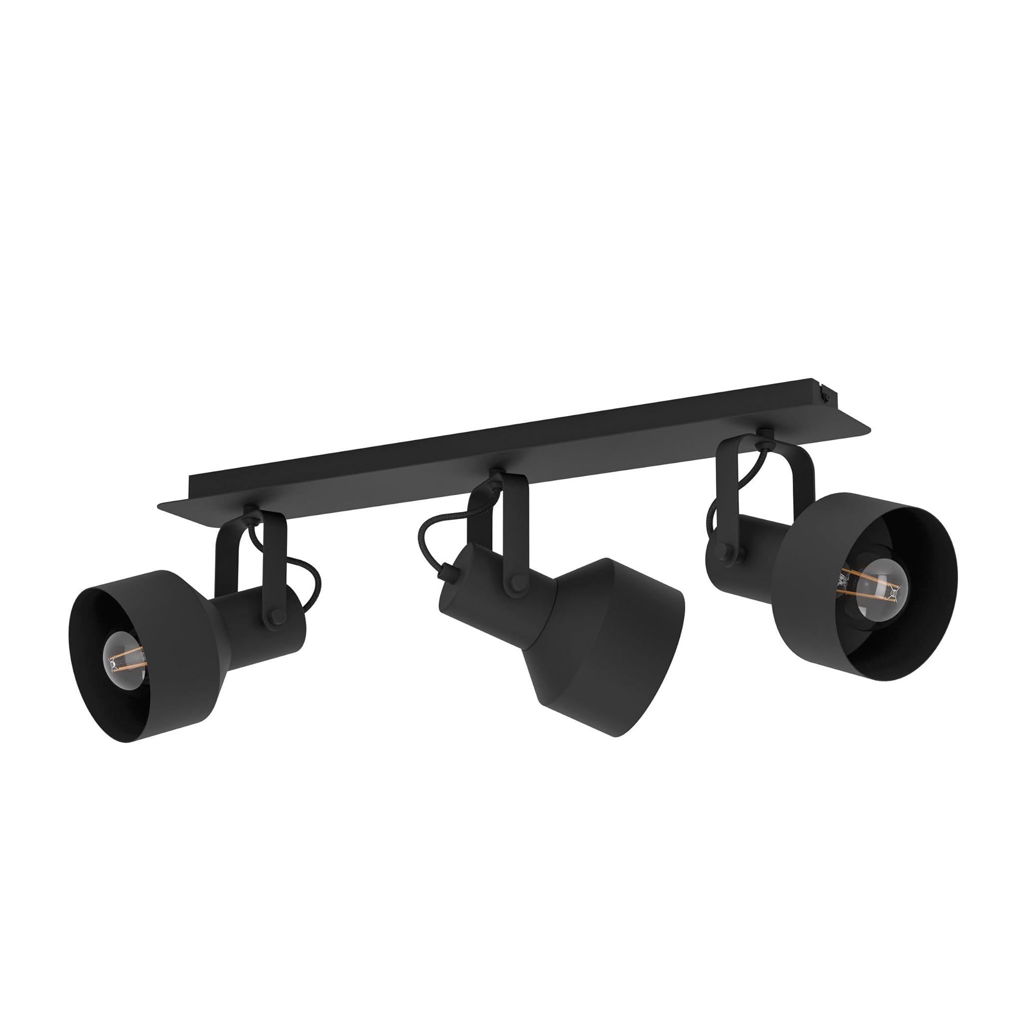 Eglo Lampada da Parete Casibare 3 Luci, Nera