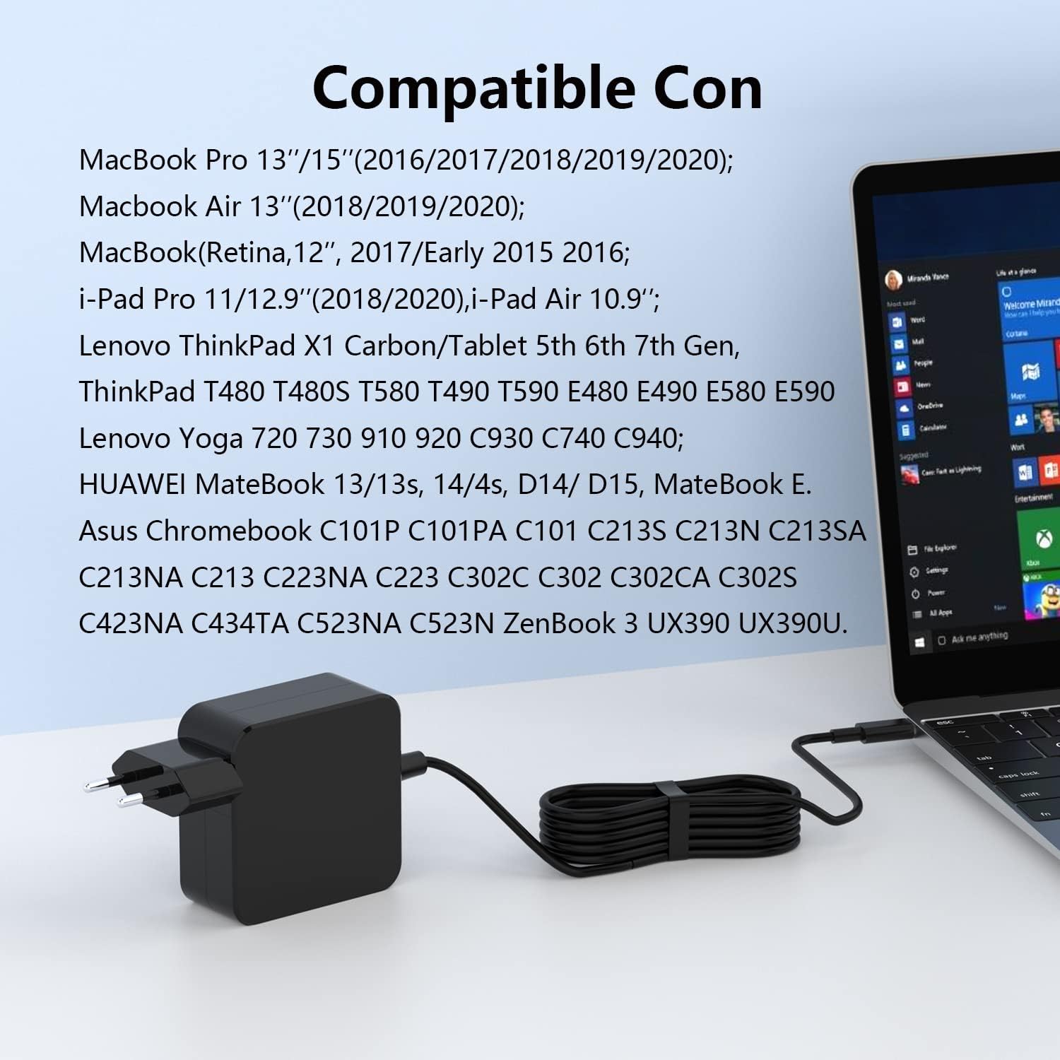 Caricatore USB-C 65W per PC Portatile - immagine 4