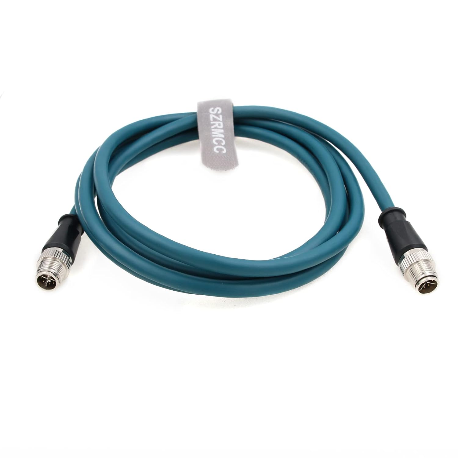 Szrmcc Cavo Ethernet Cat7e M12 X-Code 8 Pin, Blu 10m - immagine 2