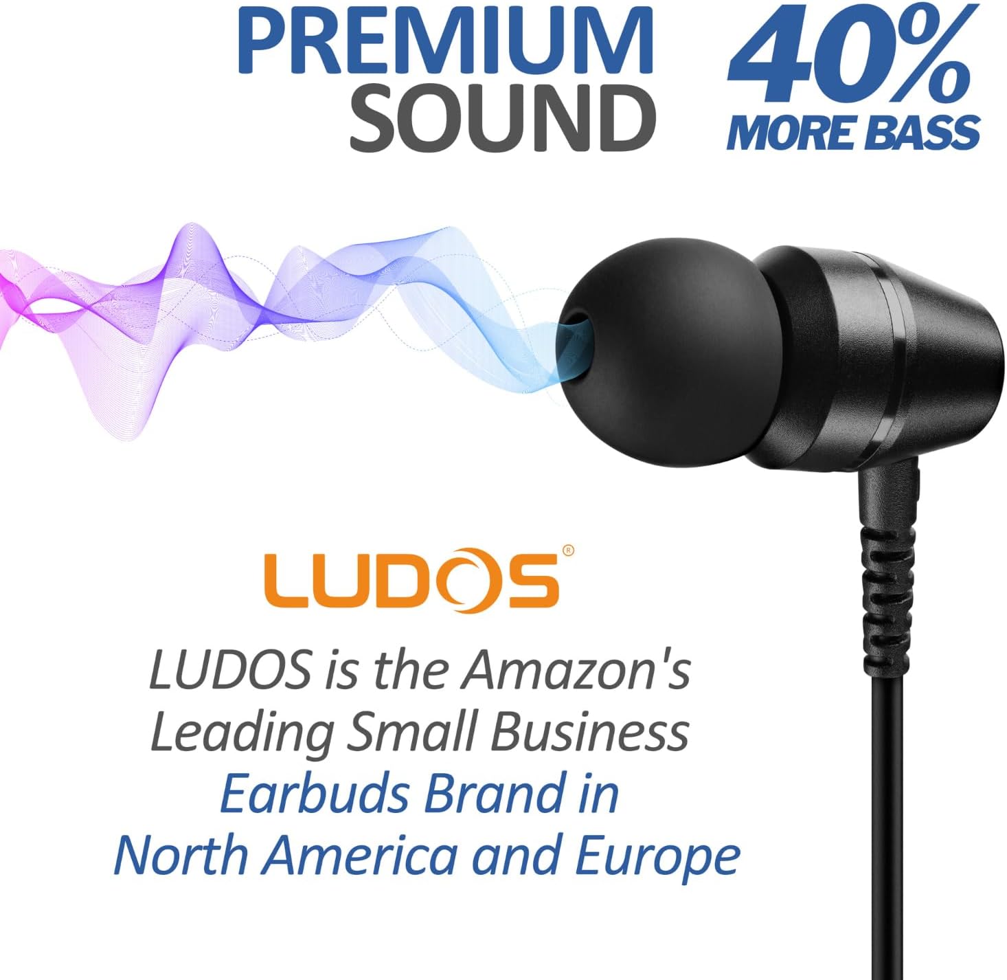 Ludos OMNITONE Auricolari In-Ear con Filo, Nero - immagine 7