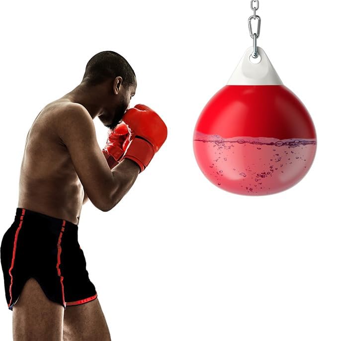 Fantask Sacco d'Acqua Pesante Ø 45 cm per Boxe, Rosso