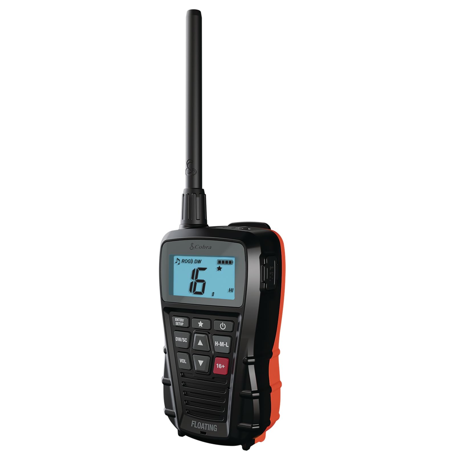 Cobra BlueBound 150 - Radio VHF Marina Portatile 3W, Nero