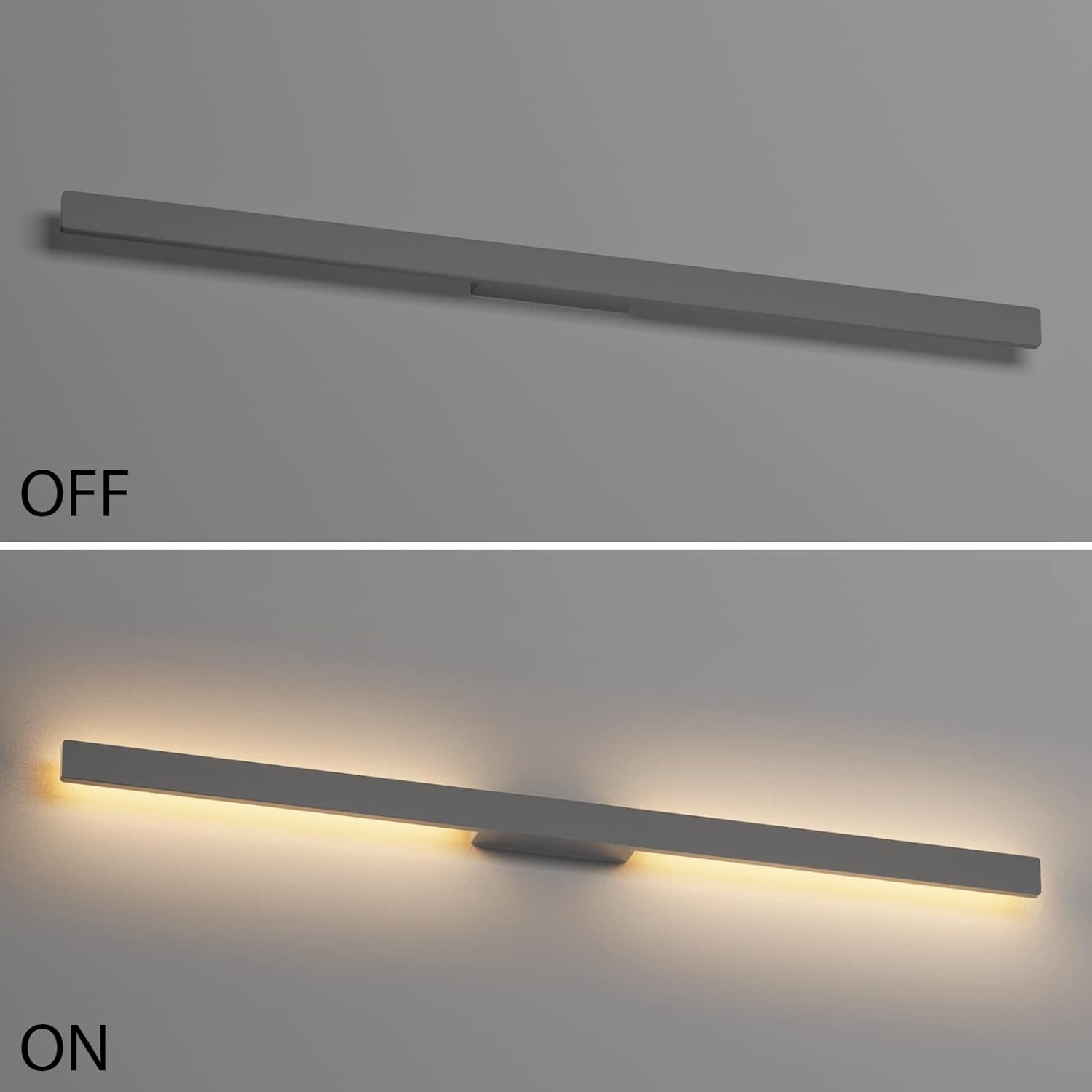 Klighten Applique Lunga Esterno/Interno 32W 124cm, Grigio - immagine 2