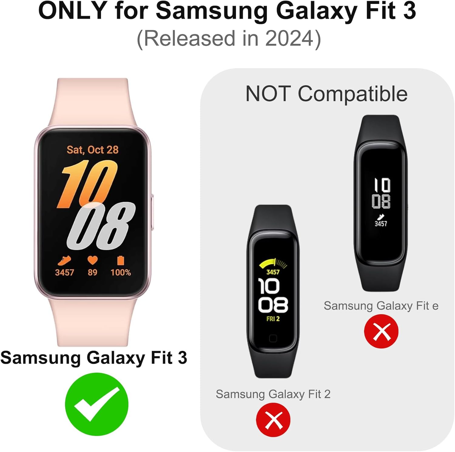 Protezione Cover per Samsung Galaxy Fit 3 - 2 Pezzi - immagine 2