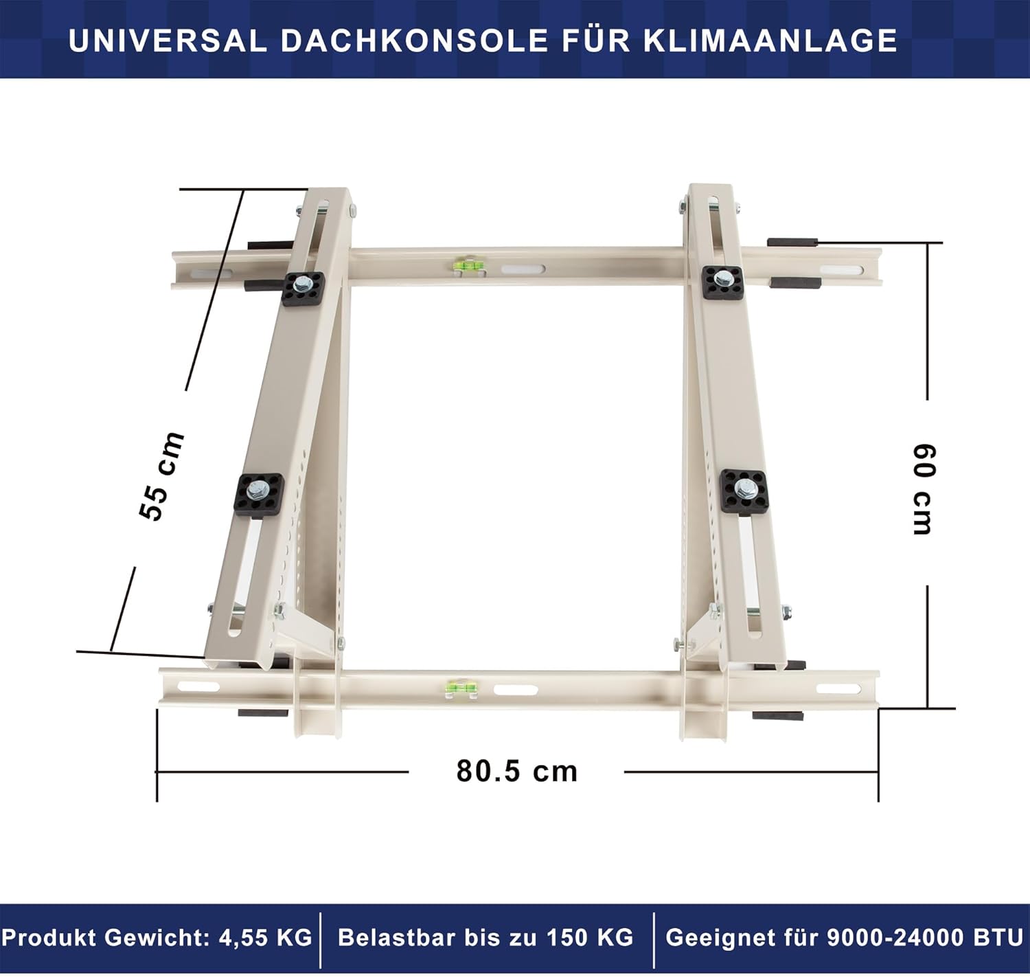 Cherbowing Staffa da Tetto Universale per Climatizzatore Split - immagine 4