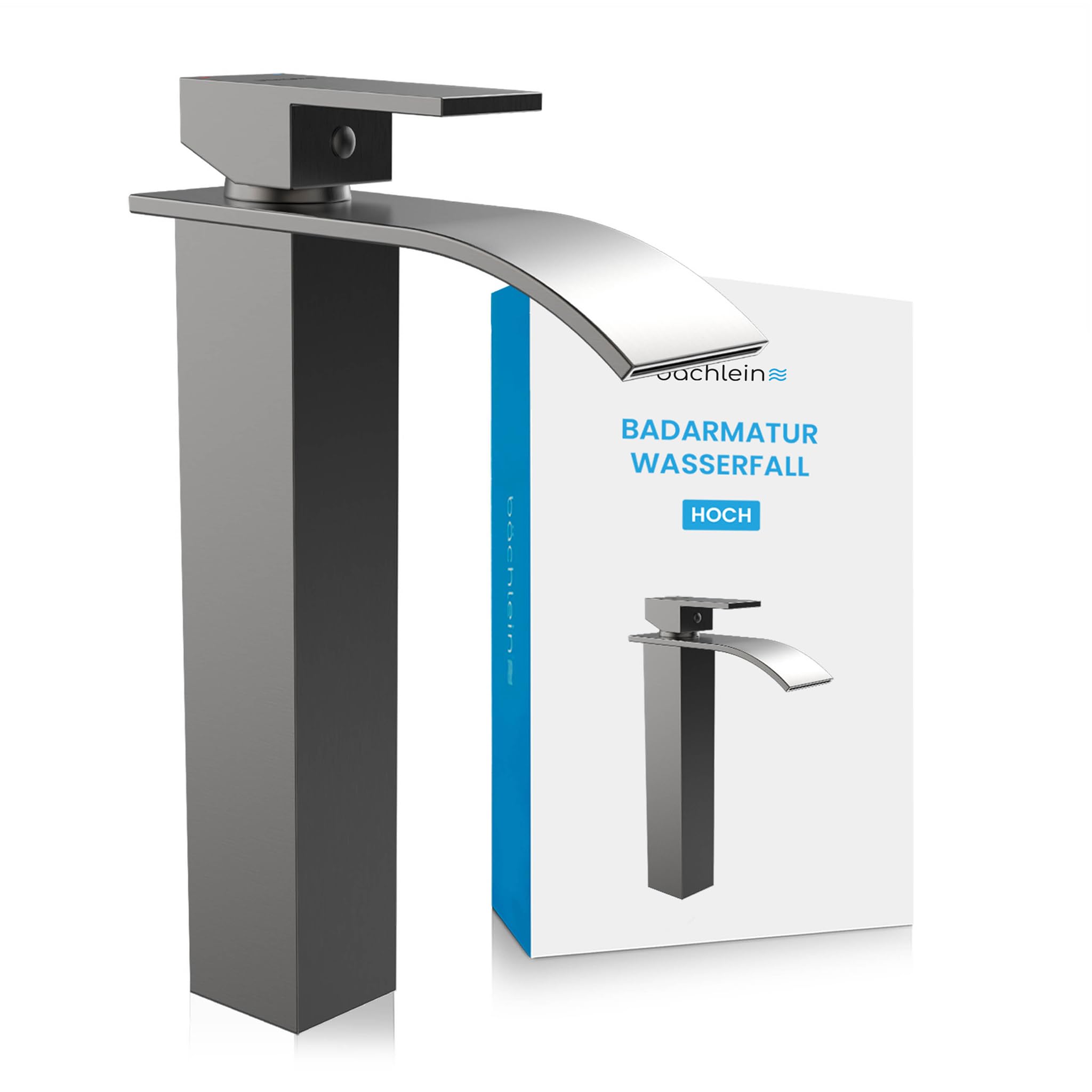 Bächlein Rubinetto Bagno Tamina Alto a Cascata, Antracite