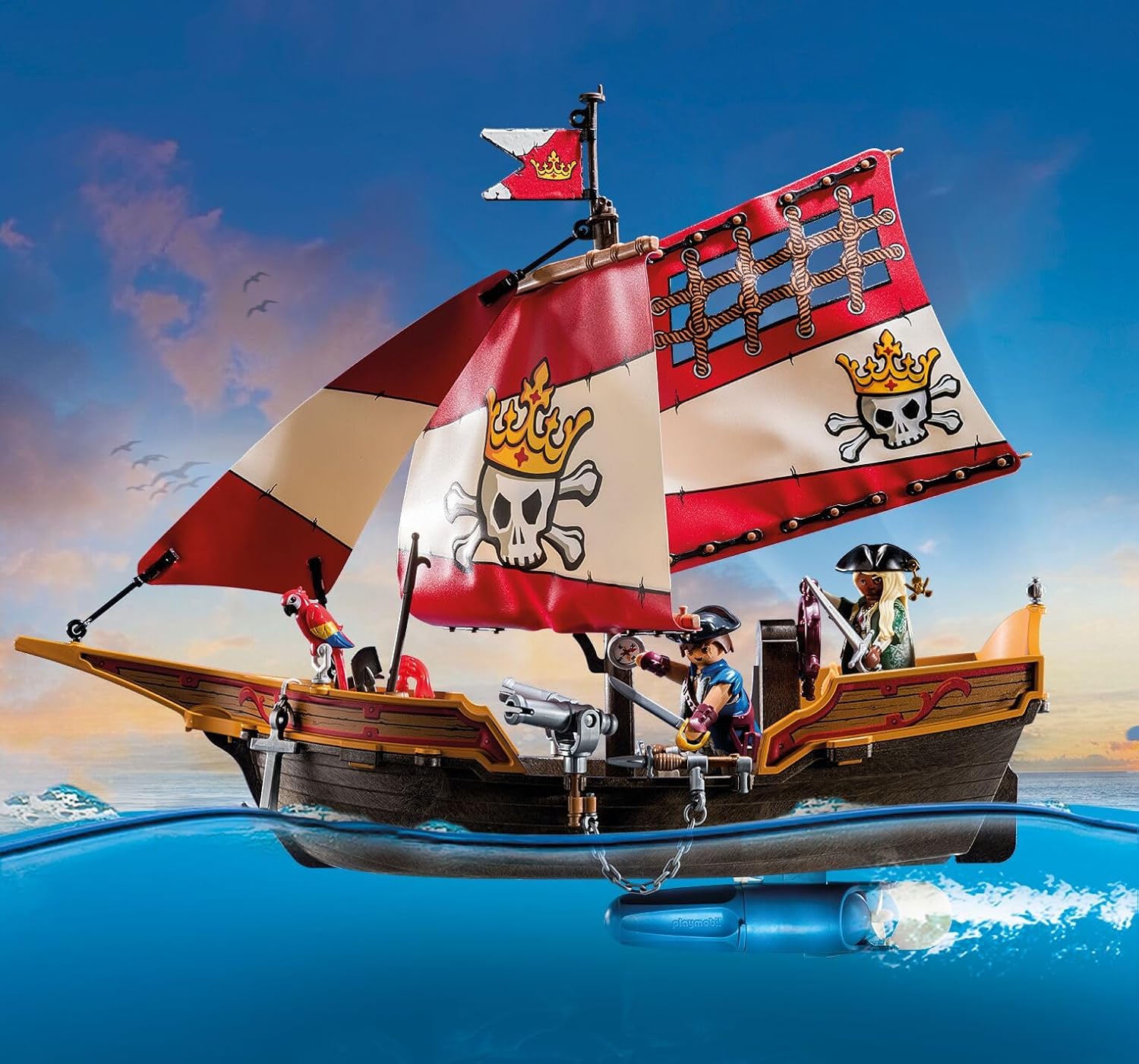 PLAYMOBIL Pirates 71418 Nave Pirata - 4+ Anni - immagine 2