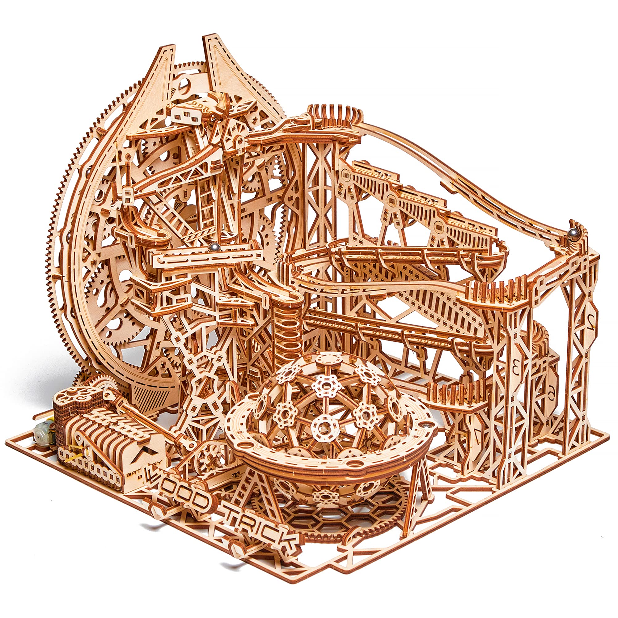 Wood Trick Galaxy Marble Run - Puzzle 3D in Legno Elettrico