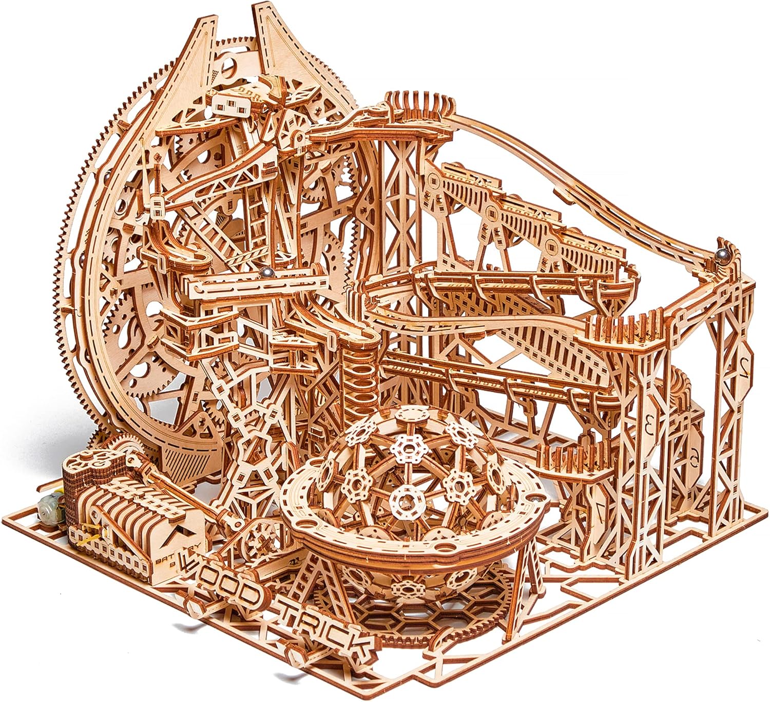 Wood Trick Galaxy Marble Run - Puzzle 3D in Legno Elettrico - immagine 1