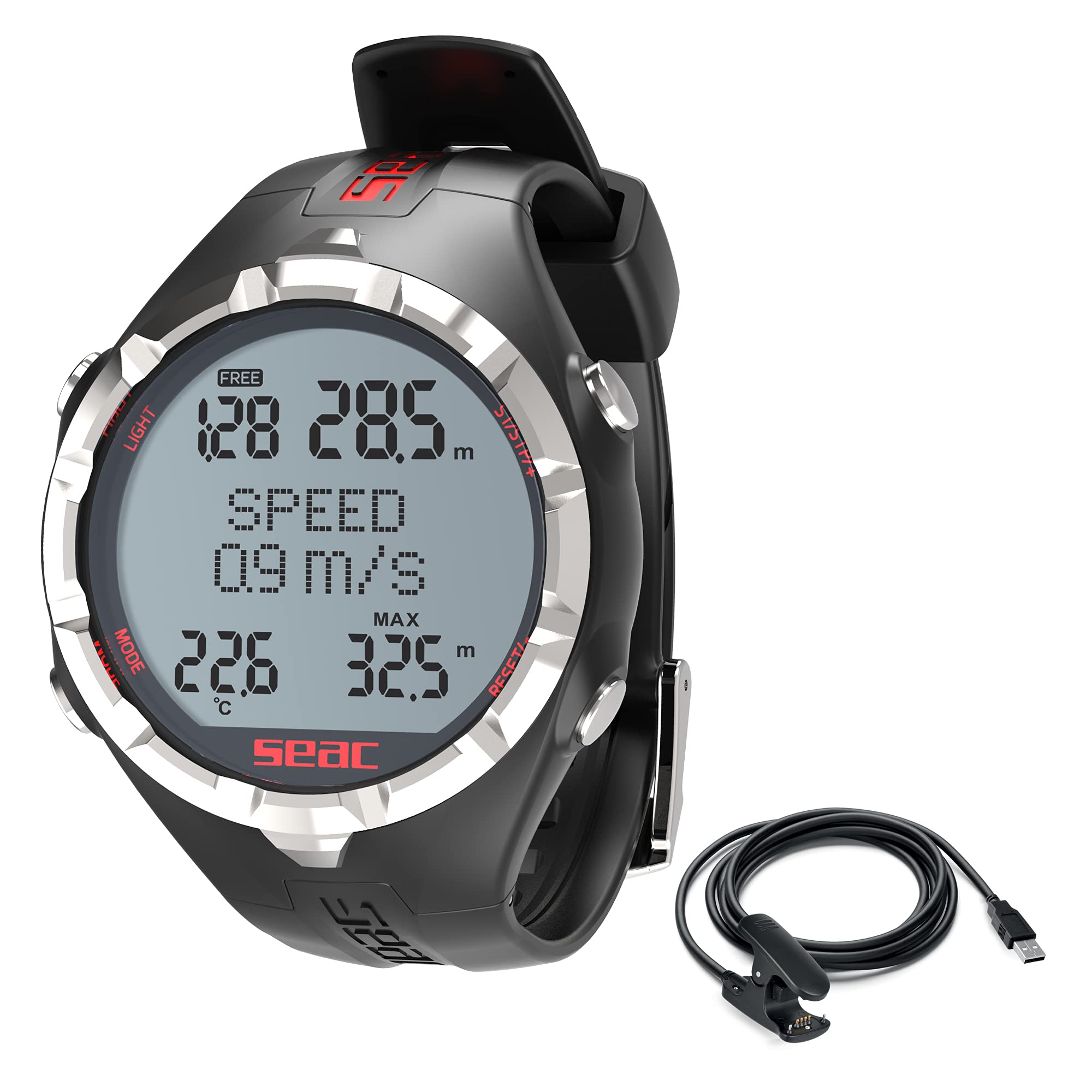 SEAC Apnea, Computer da Freediving, Unisex Adulto