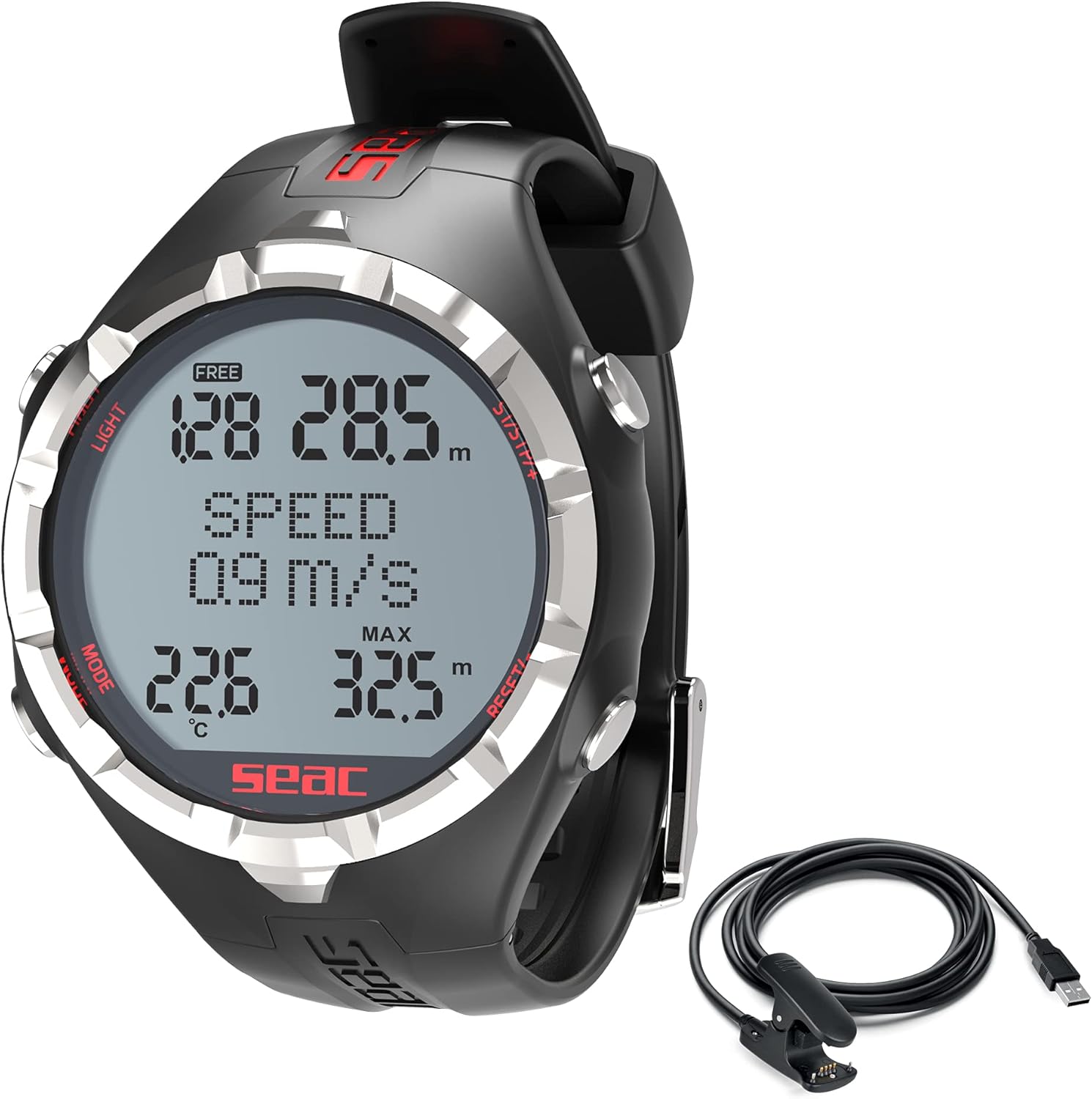 SEAC Apnea, Computer da Freediving, Unisex Adulto - immagine 1