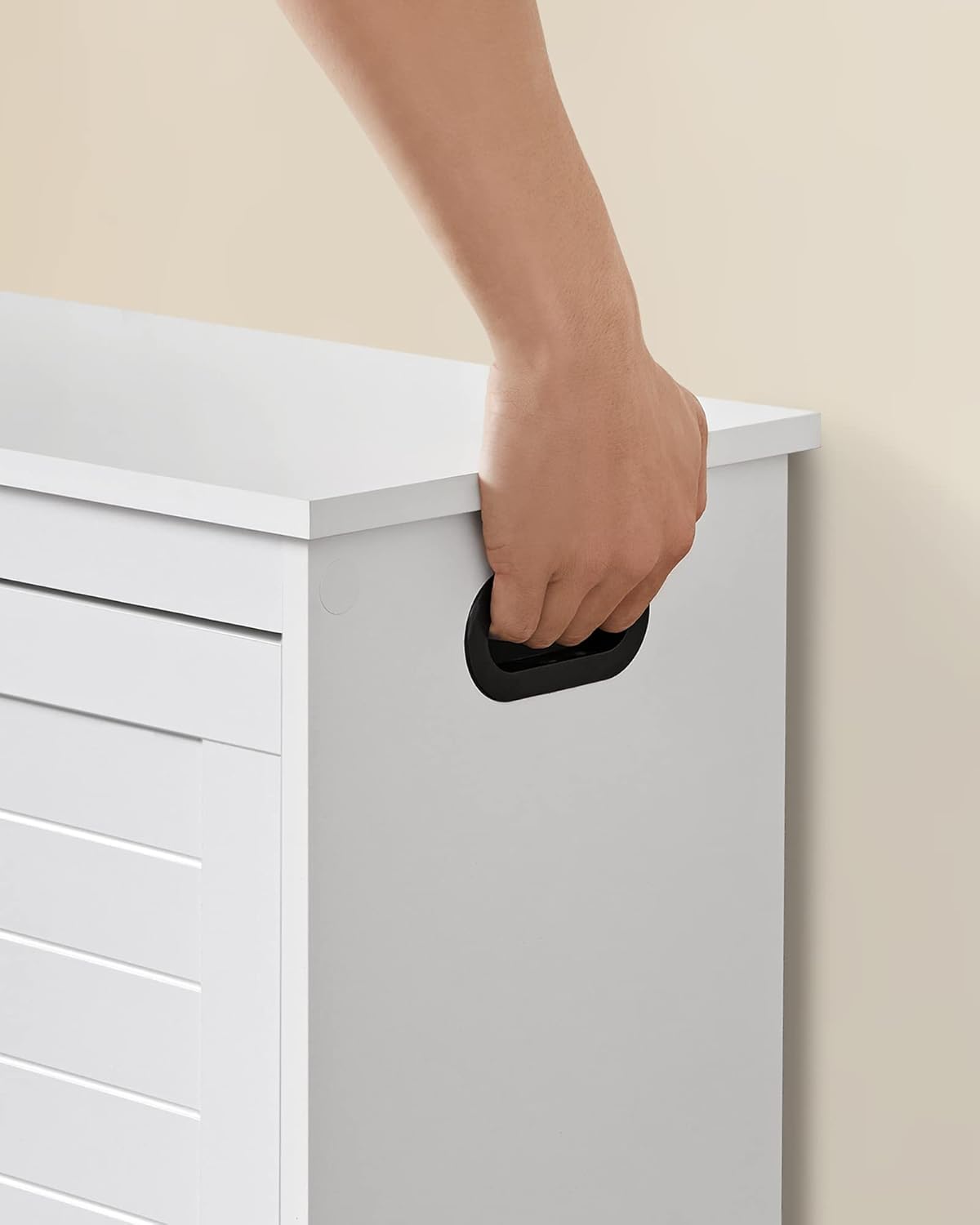 Vasagle Panca Scarpiera da Ingresso 80x30x46 cm, Bianco - immagine 7