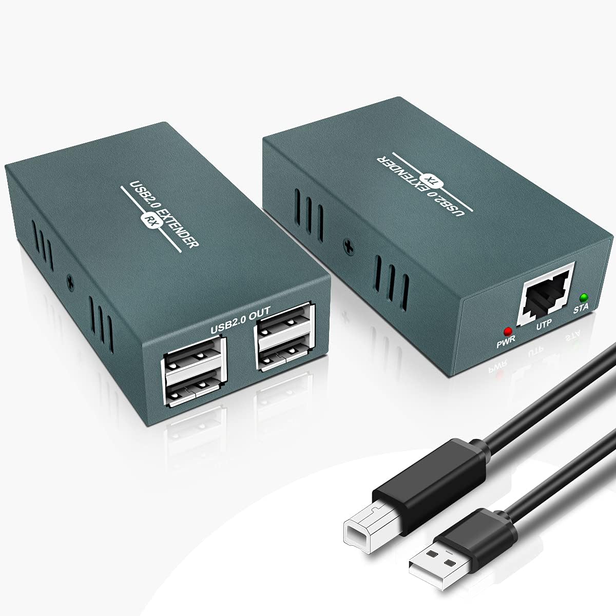 USB 2.0 Extender su Ethernet Cat 5e/6/7 - immagine 1