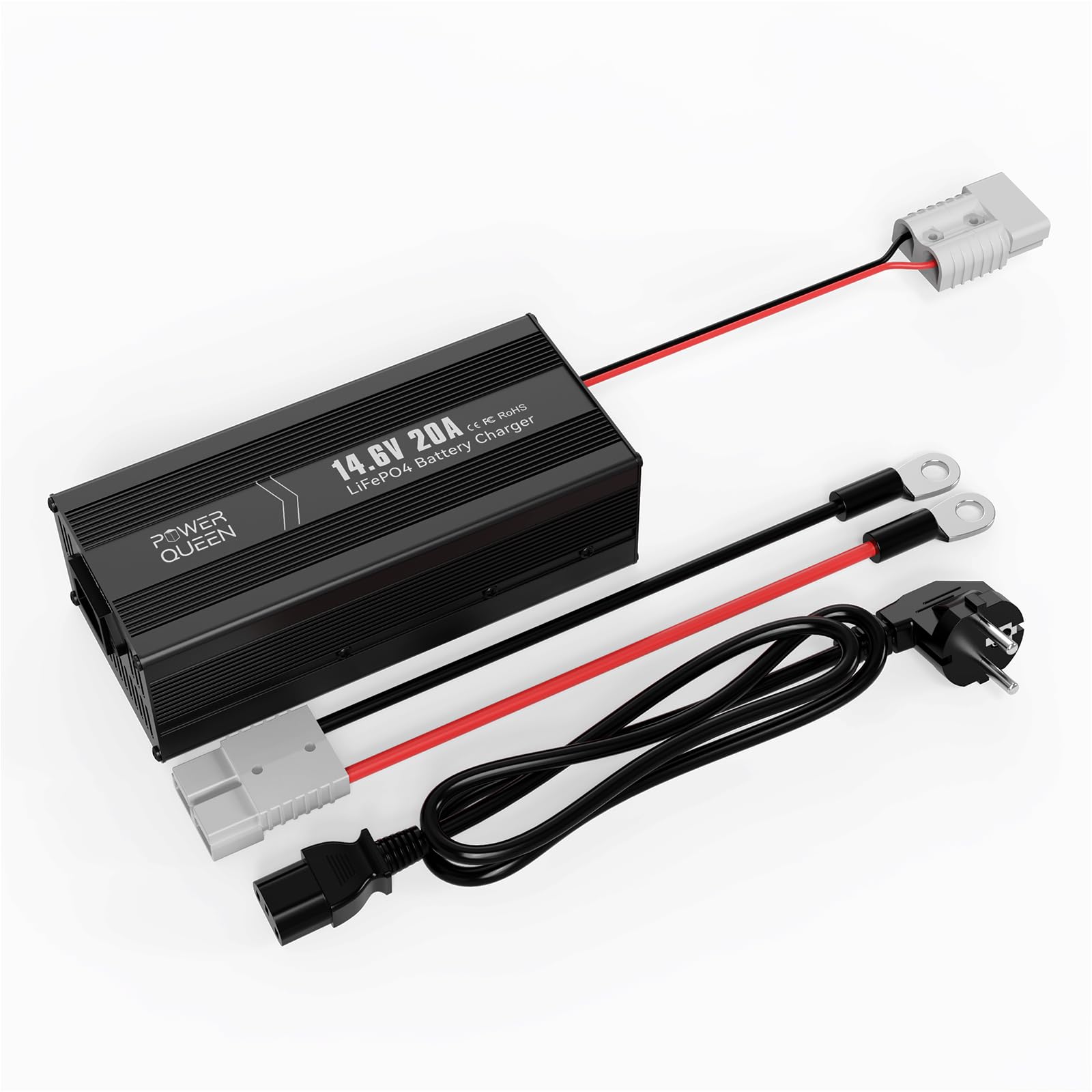 Power Queen Caricabatterie Litio Lifepo4 14.6V 20A