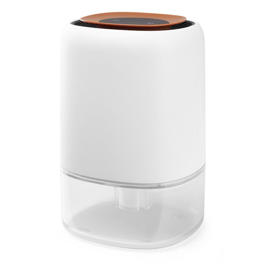 Mini deumidificatore da 500 ml, compatto e portatile, ideale per rimuovere l'umidità in piccoli spazi e prevenire la muffa.
