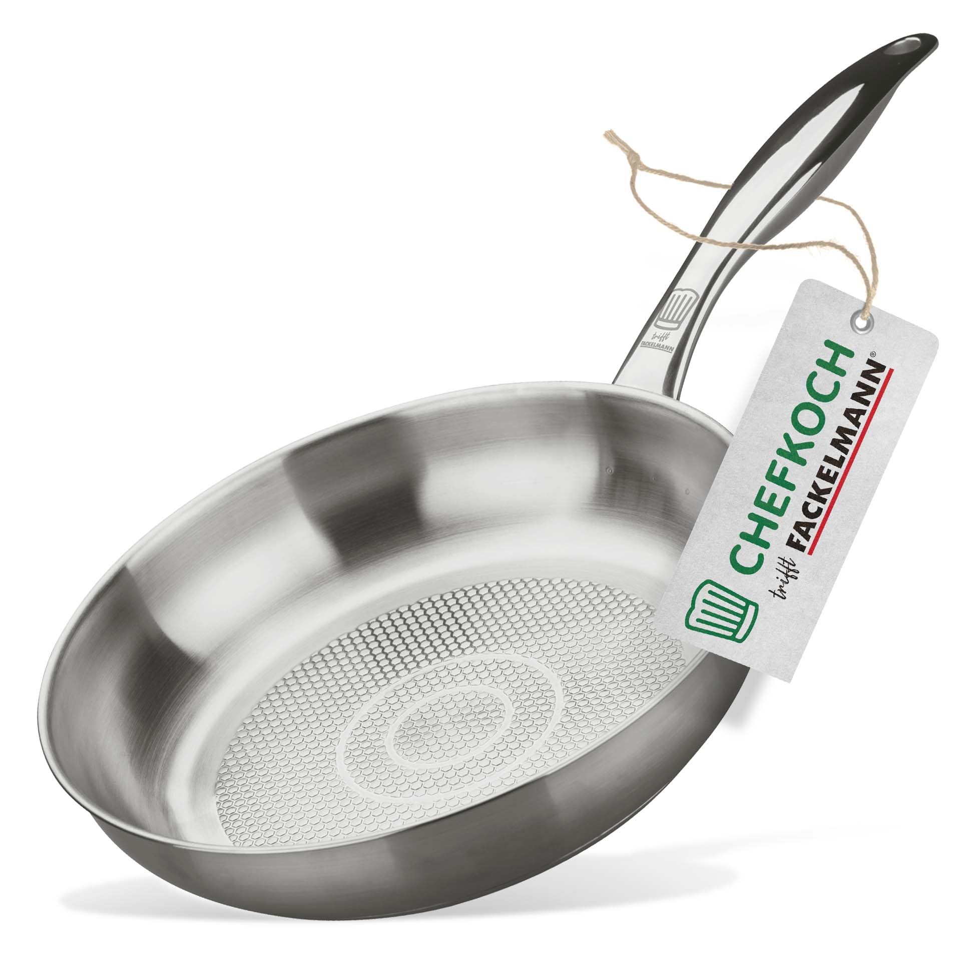 Chefkoch Padella Acciaio Inox Ø24 cm