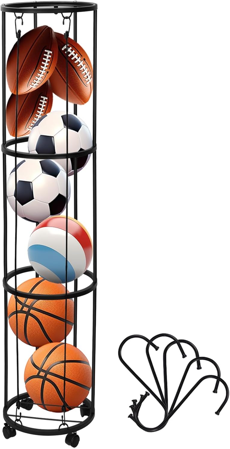 homdat Rastrelliera Verticale 3 Livelli per Palloni